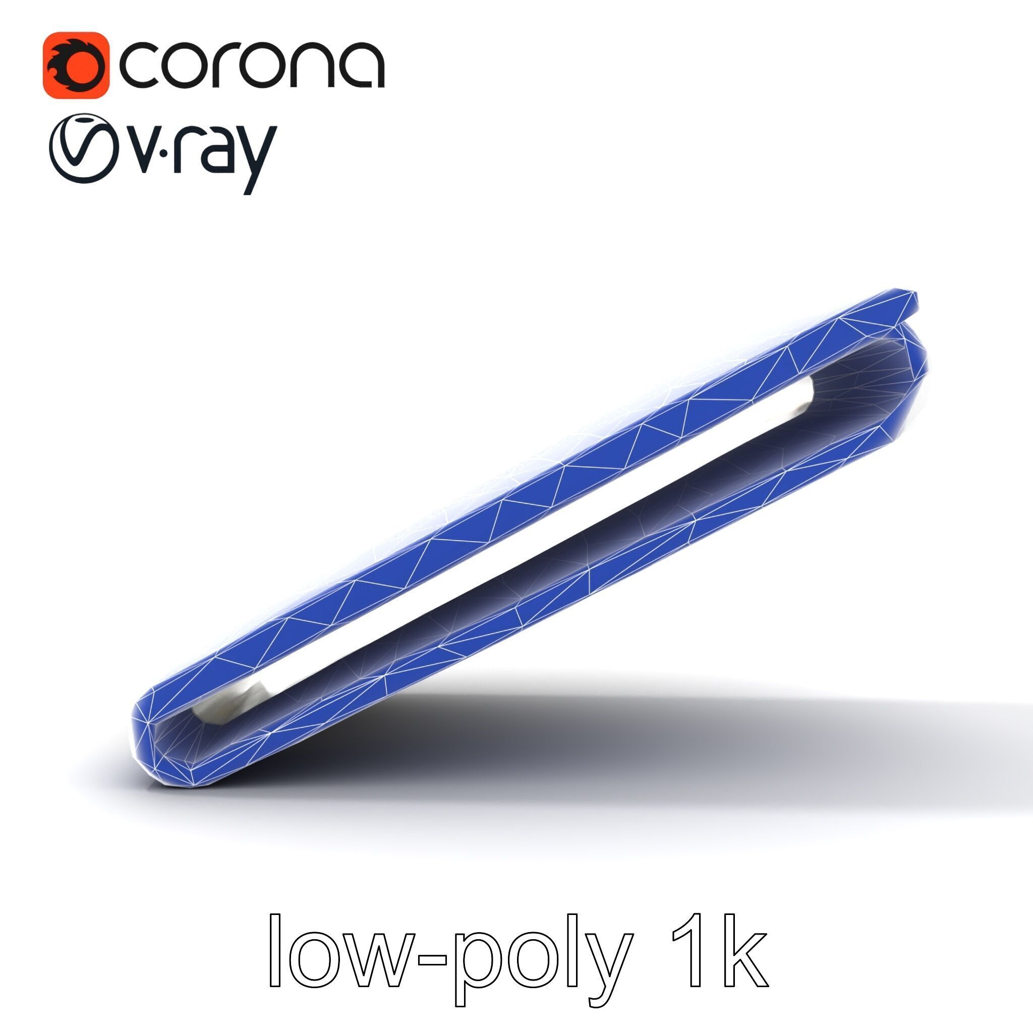 Minimalist Steel Money Clip model pack Low-poly 3D model_27