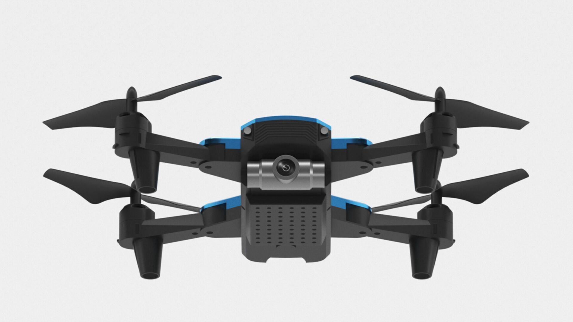 Deerc mini drone with camera 720p quadrocopter Low-poly 3D model_11