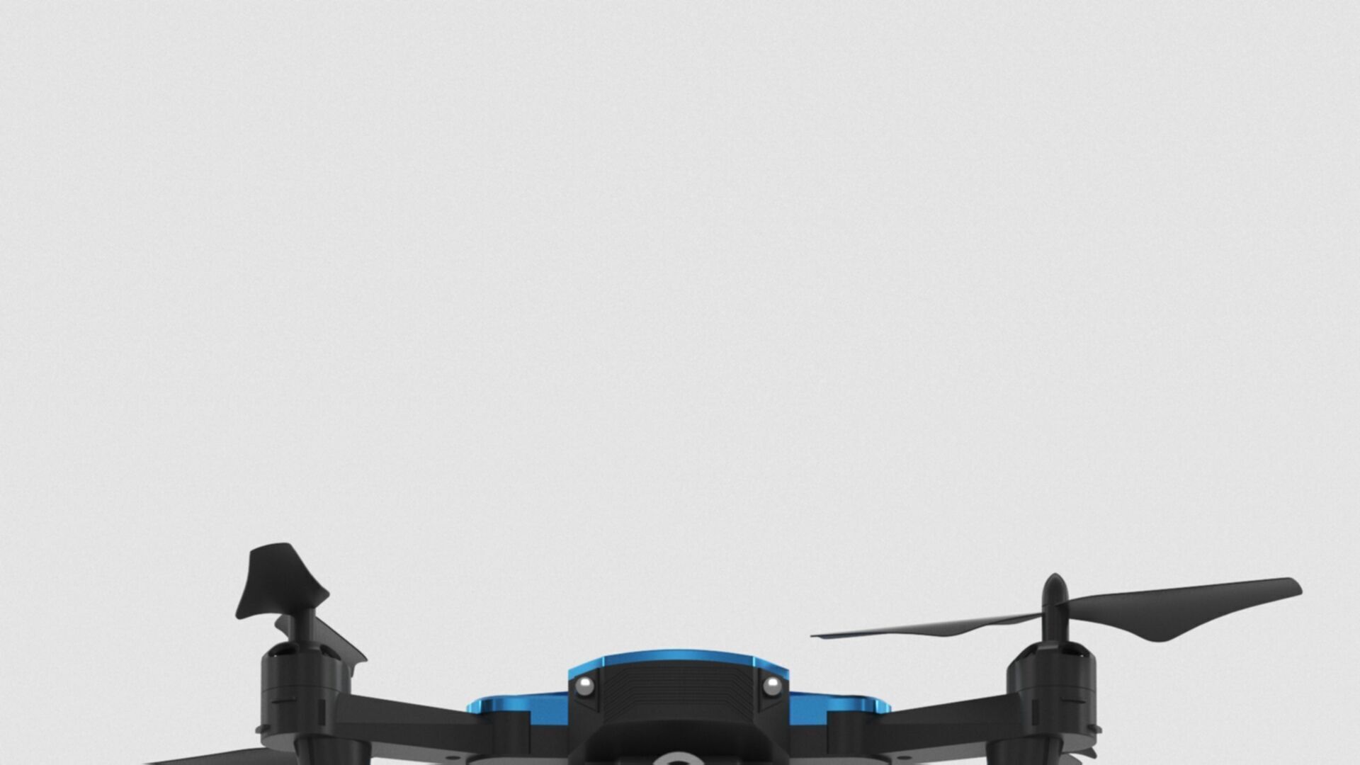 Deerc mini drone with camera 720p quadrocopter Low-poly 3D model_5