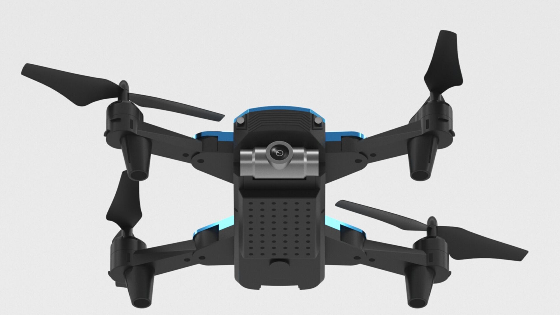 Deerc mini drone with camera 720p quadrocopter Low-poly 3D model_8