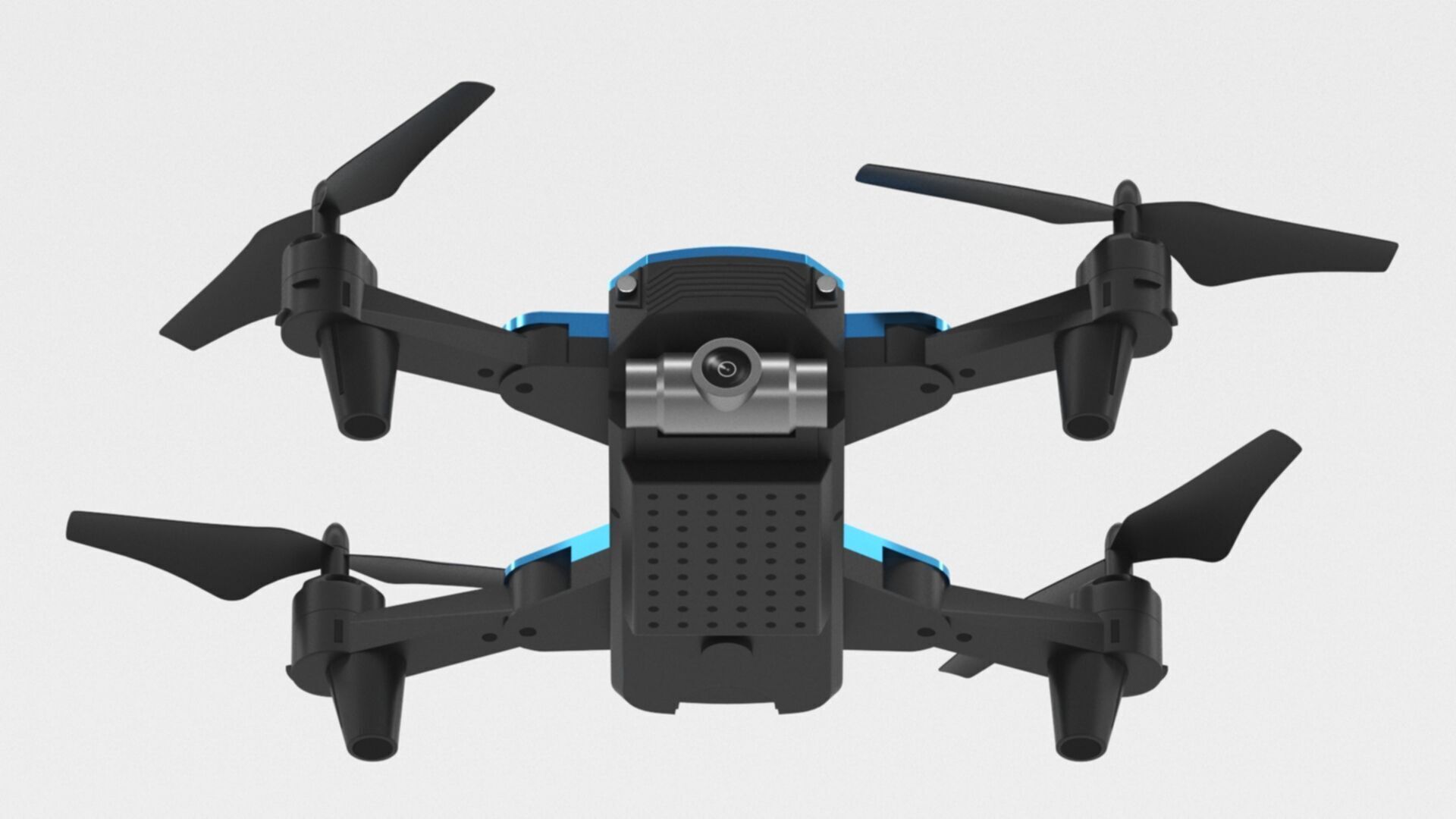 Deerc mini drone with camera 720p quadrocopter Low-poly 3D model_9