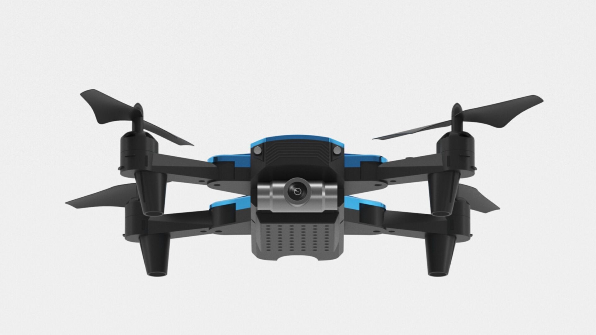 Deerc mini drone with camera 720p quadrocopter Low-poly 3D model_12