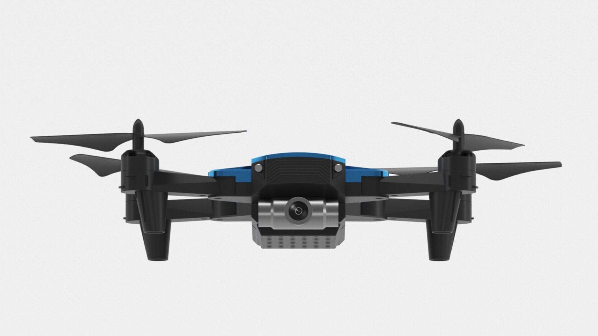 Deerc mini drone with camera 720p quadrocopter Low-poly 3D model_13