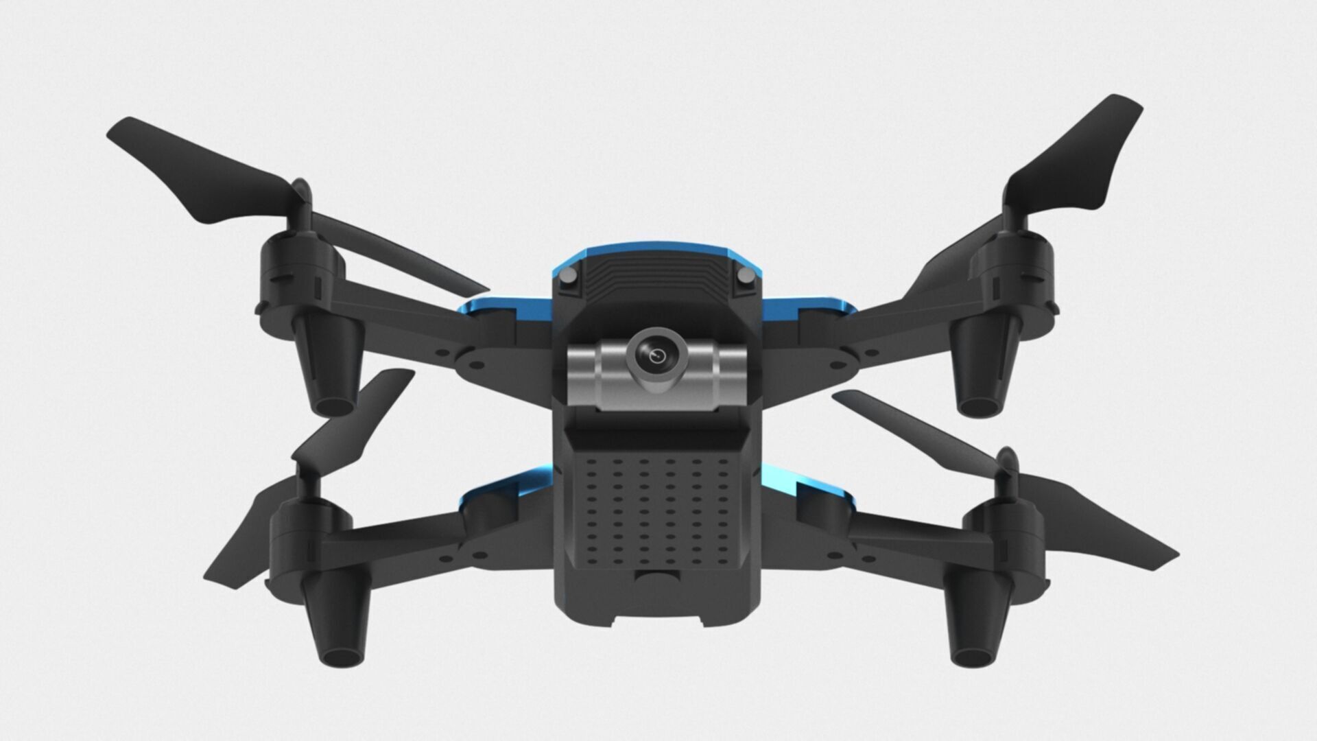 Deerc mini drone with camera 720p quadrocopter Low-poly 3D model_10