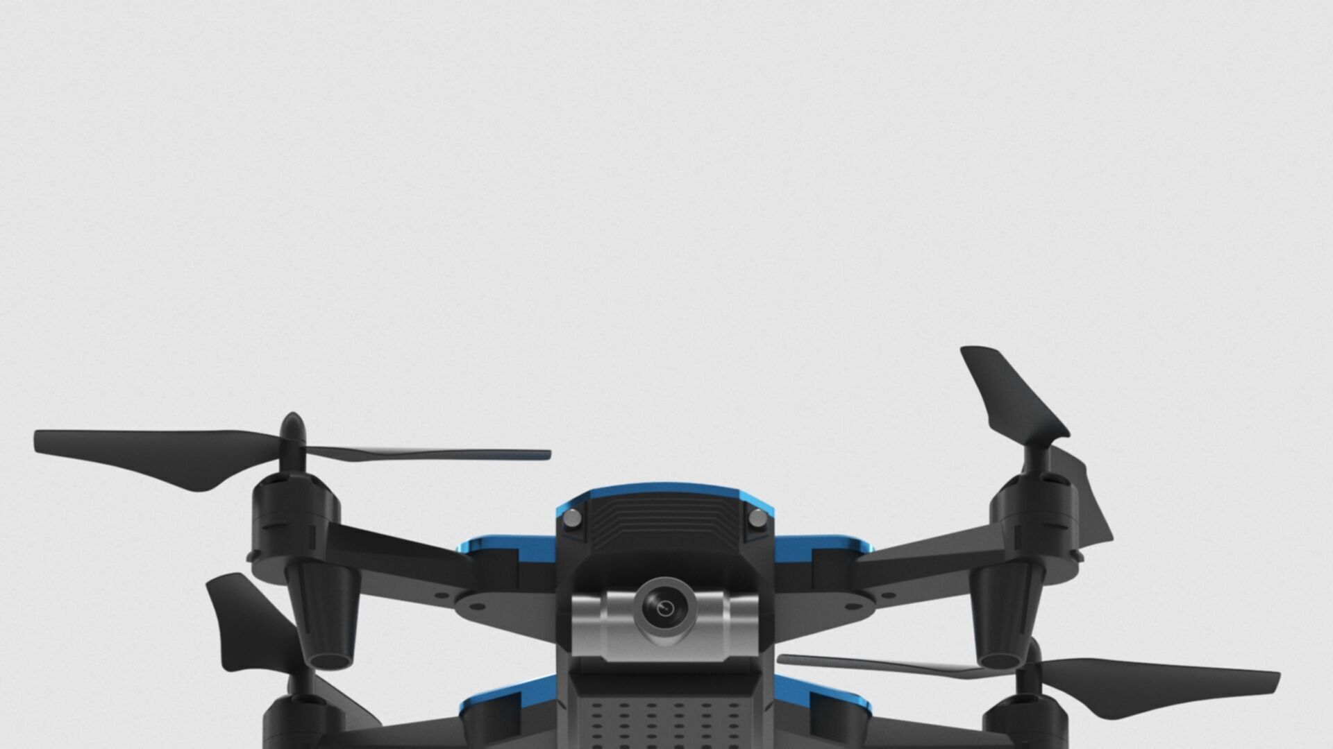 Deerc mini drone with camera 720p quadrocopter Low-poly 3D model_6