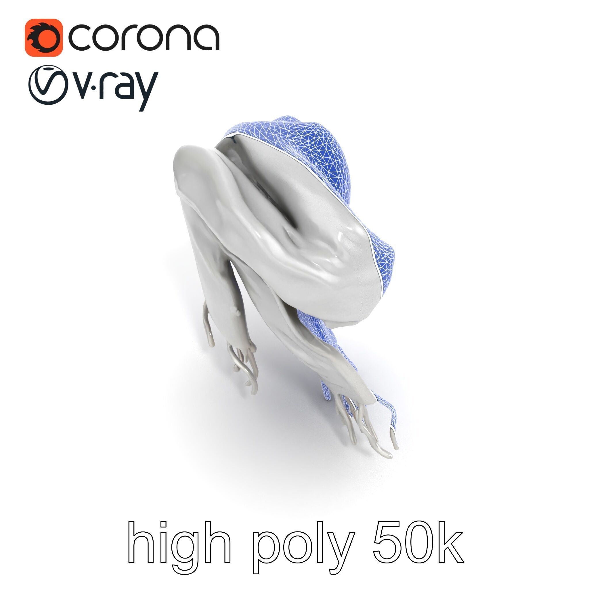 Luxurious Grey Cashmere Scarf model pack Texture_21