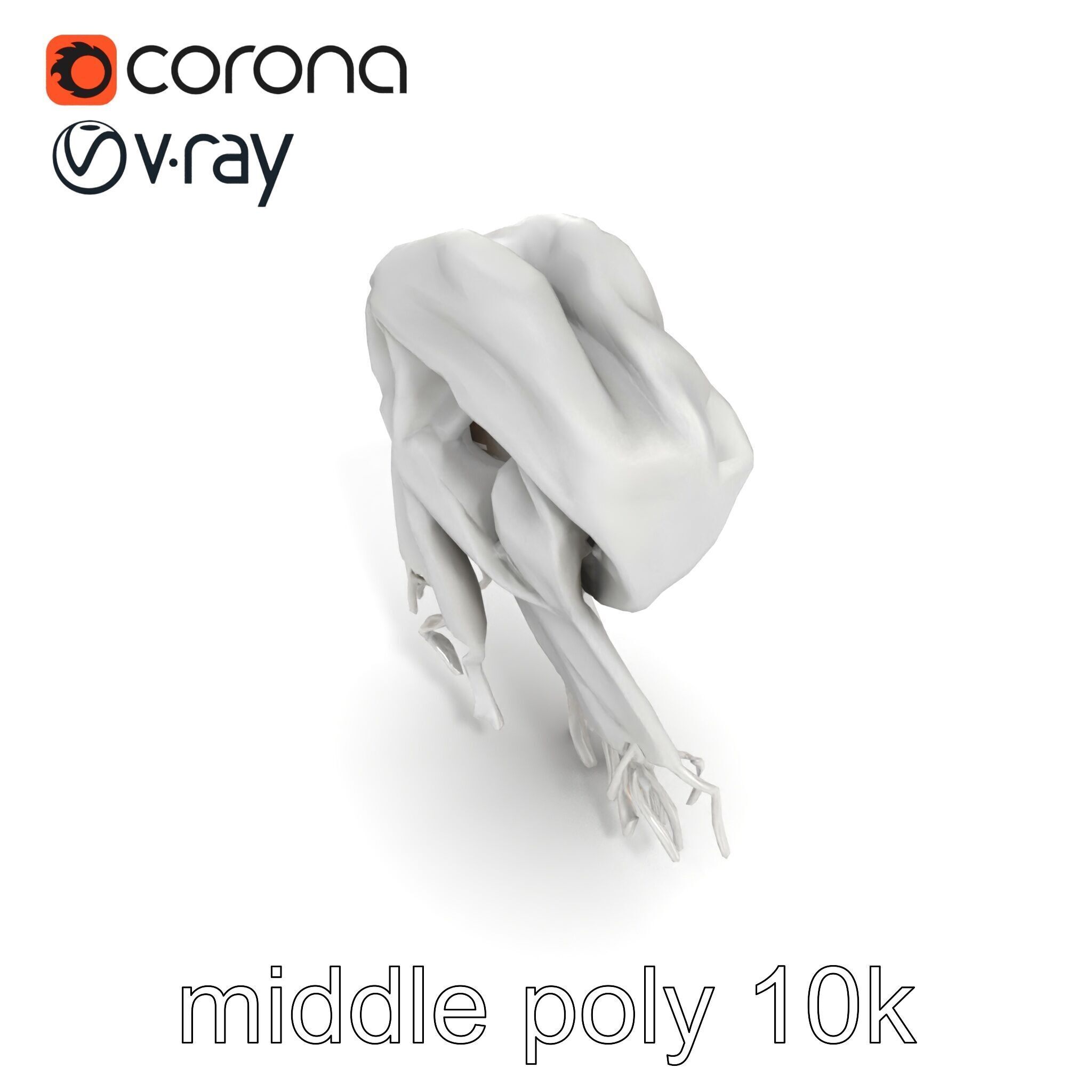 Luxurious Grey Cashmere Scarf model pack Texture_18