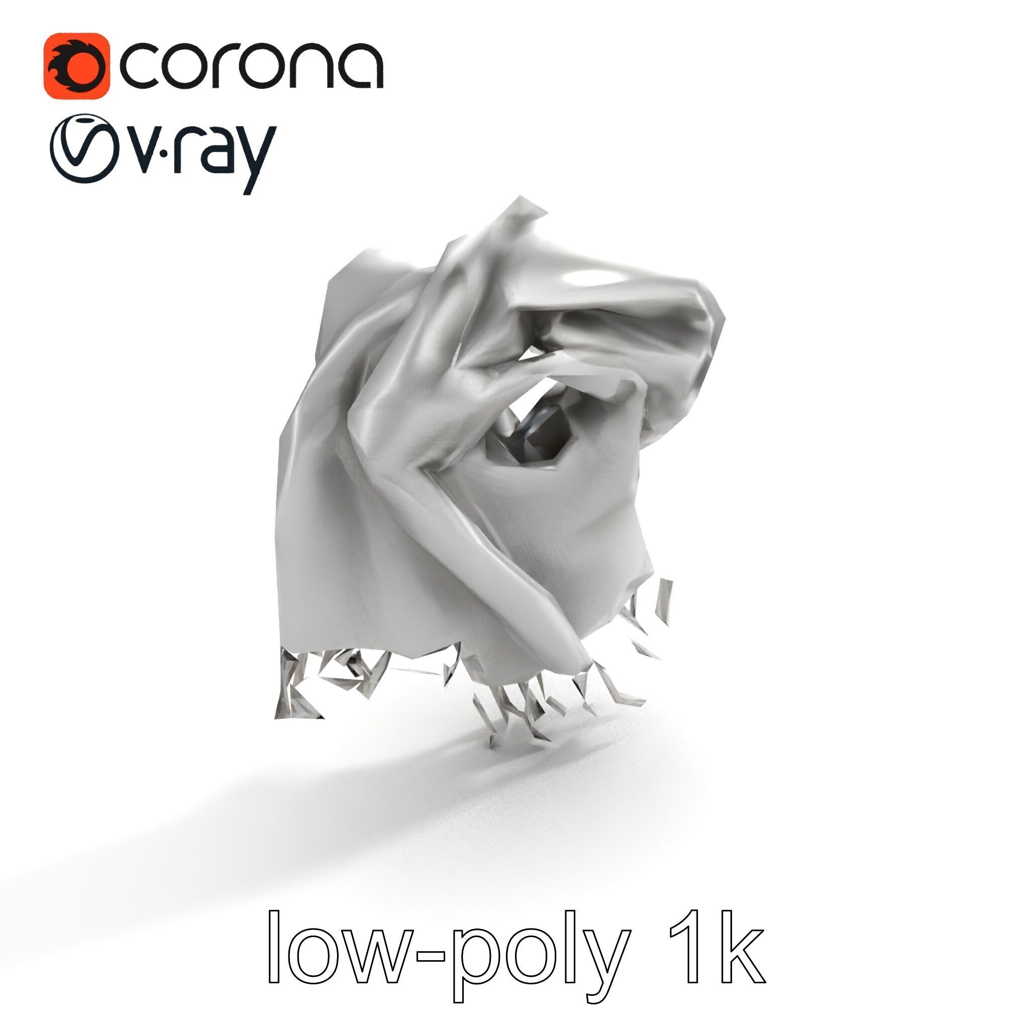 Luxurious Grey Cashmere Scarf model pack Texture_9