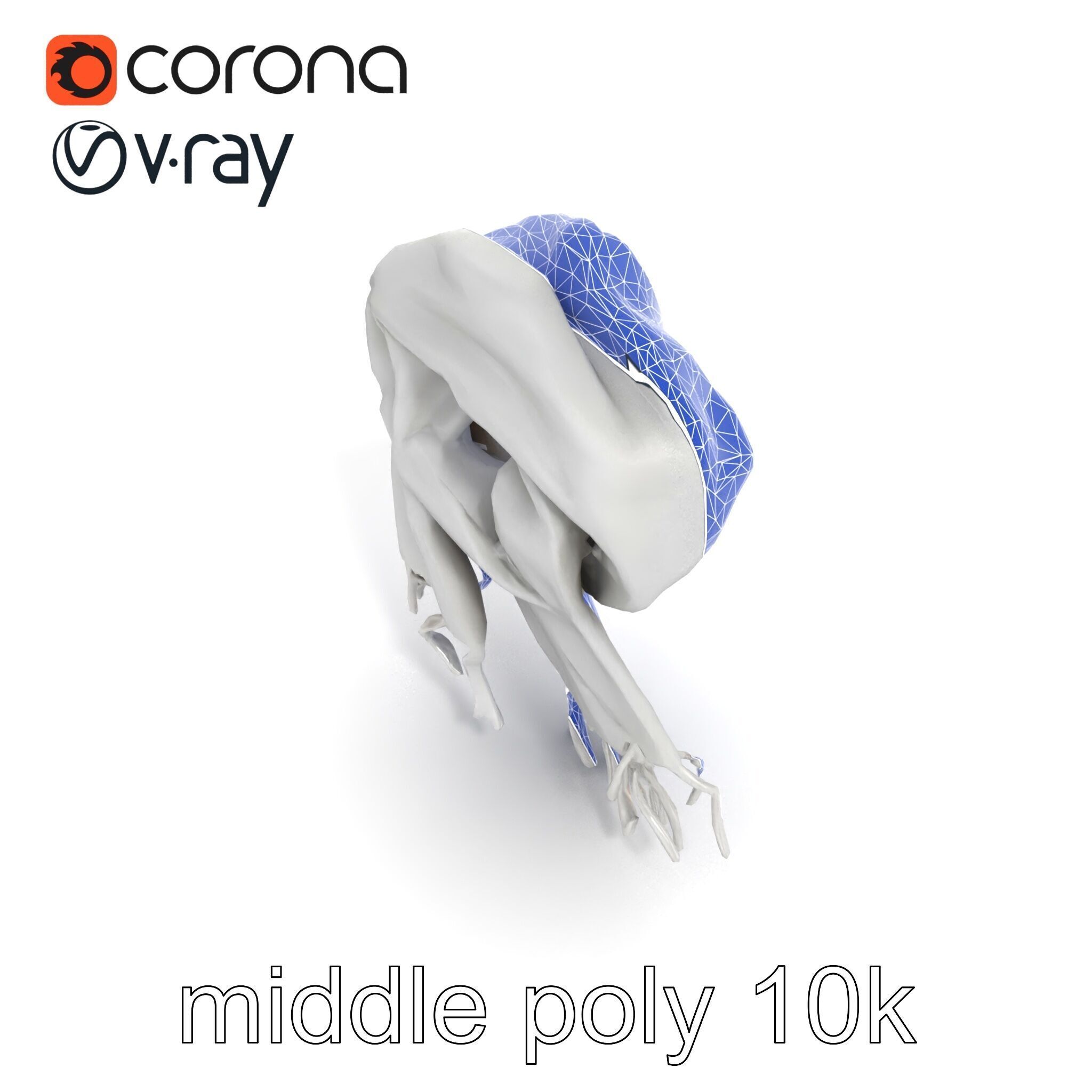 Luxurious Grey Cashmere Scarf model pack Texture_27