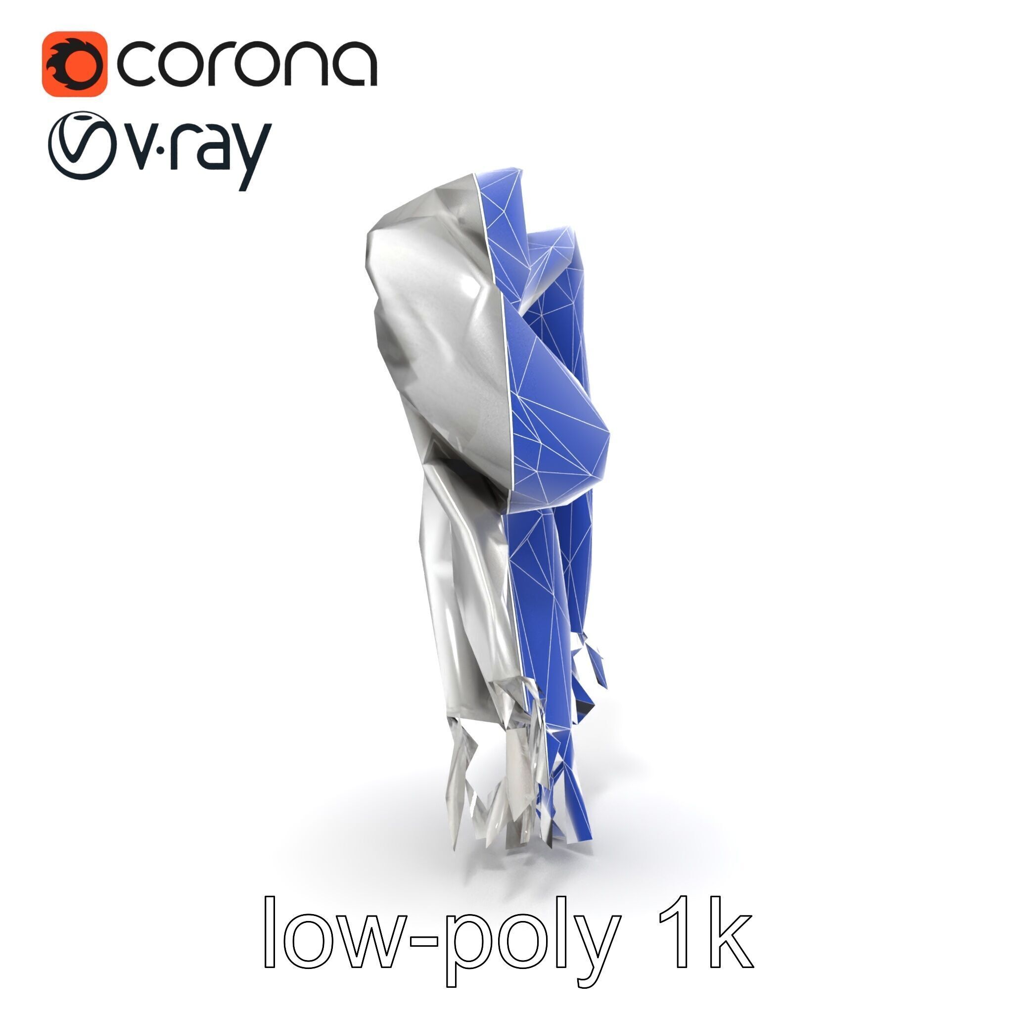 Luxurious Grey Cashmere Scarf model pack Texture_23