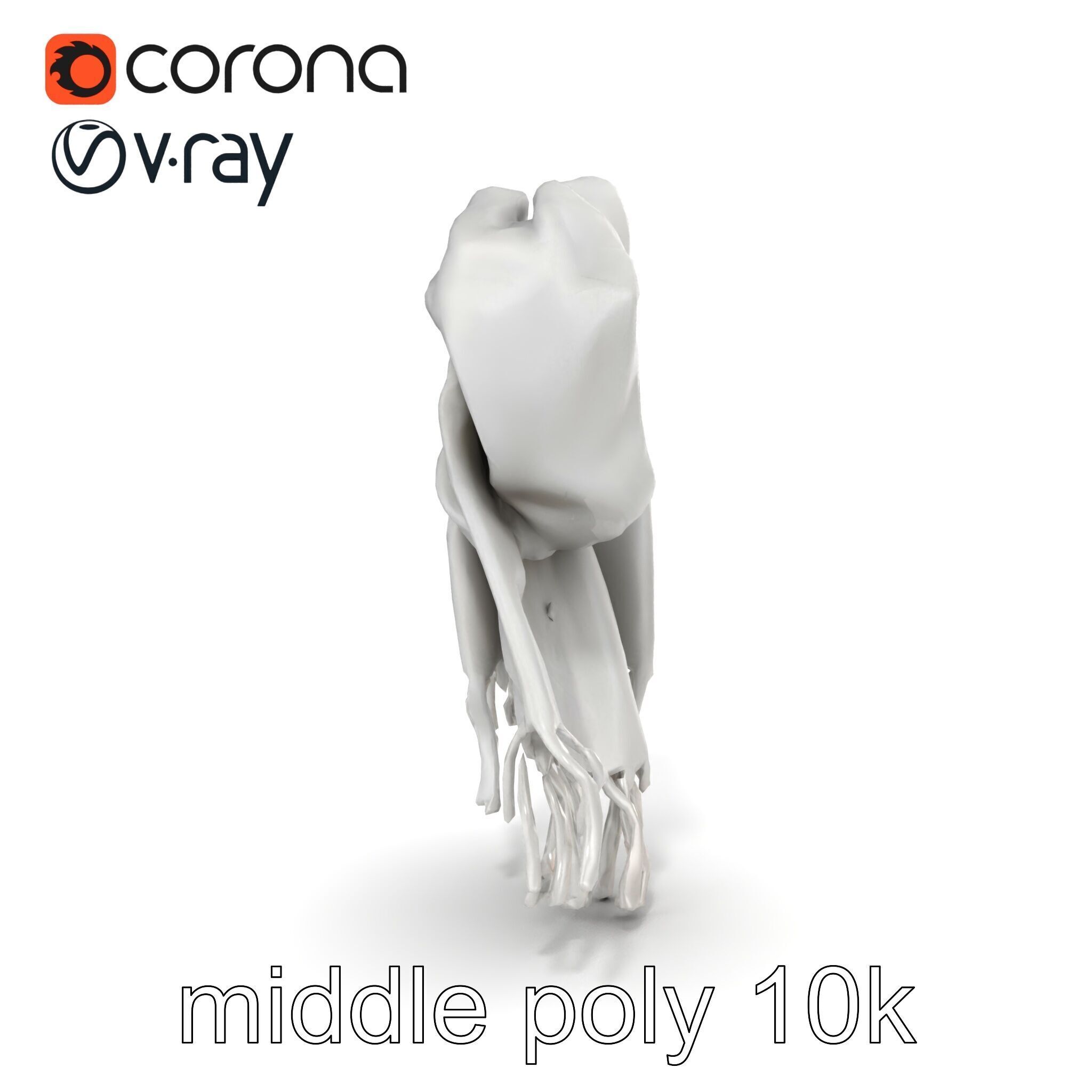 Luxurious Grey Cashmere Scarf model pack Texture_32