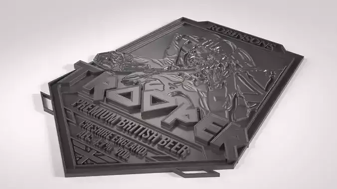 Iron Maidens Trooper Beer Plate