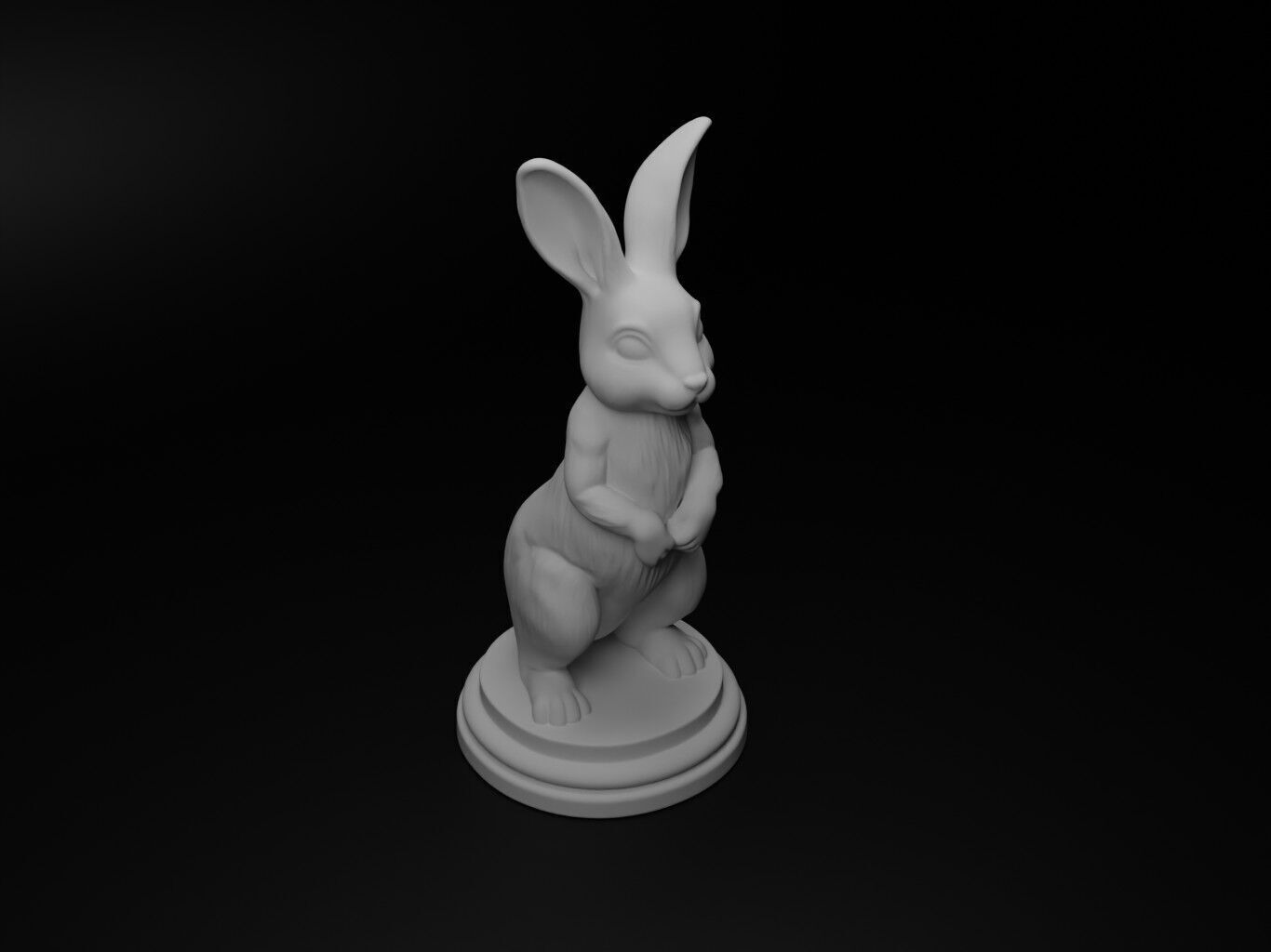 rabbit Animal Chess 3D print model_2