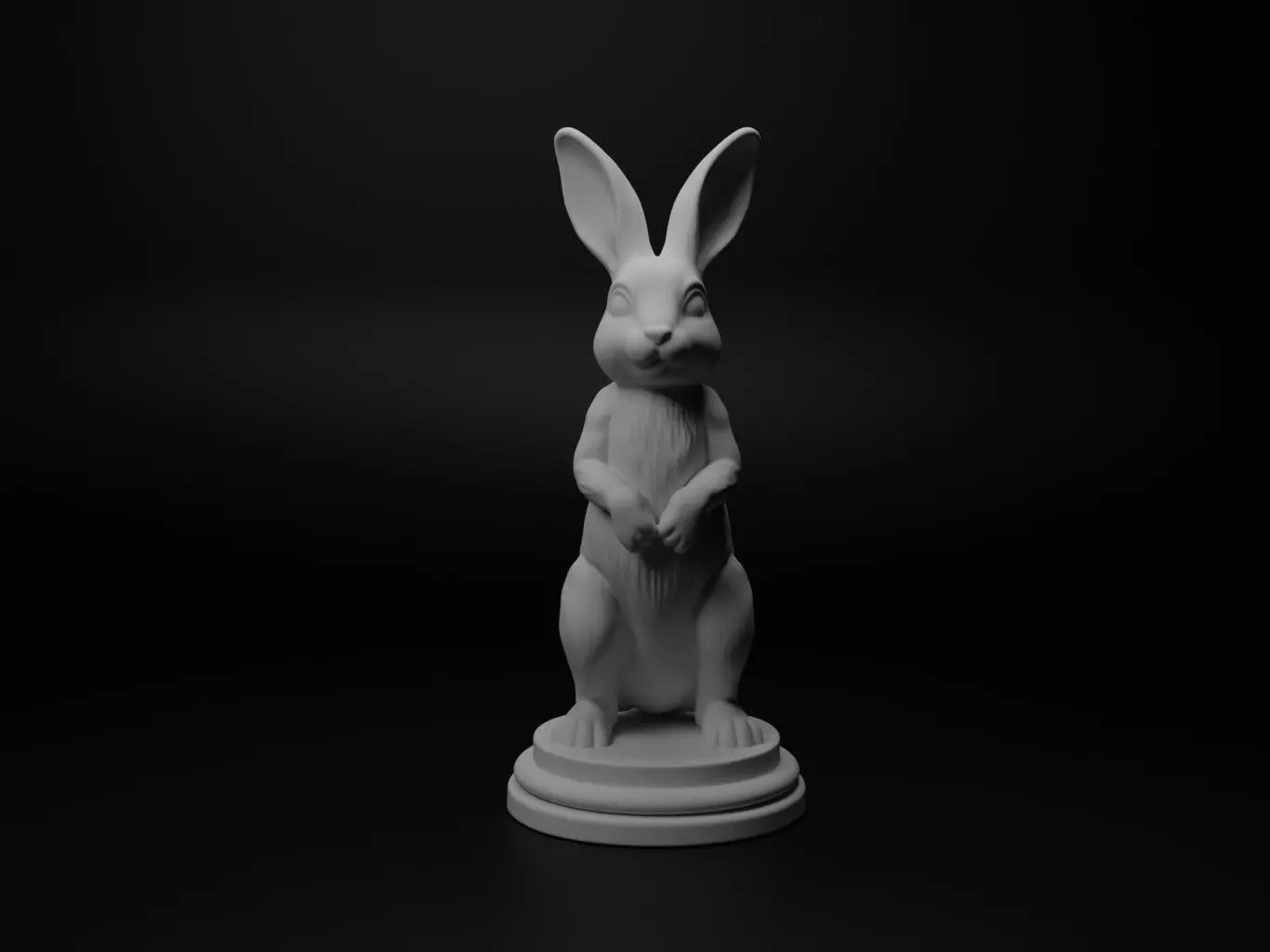 rabbit Animal Chess 3D print model_0