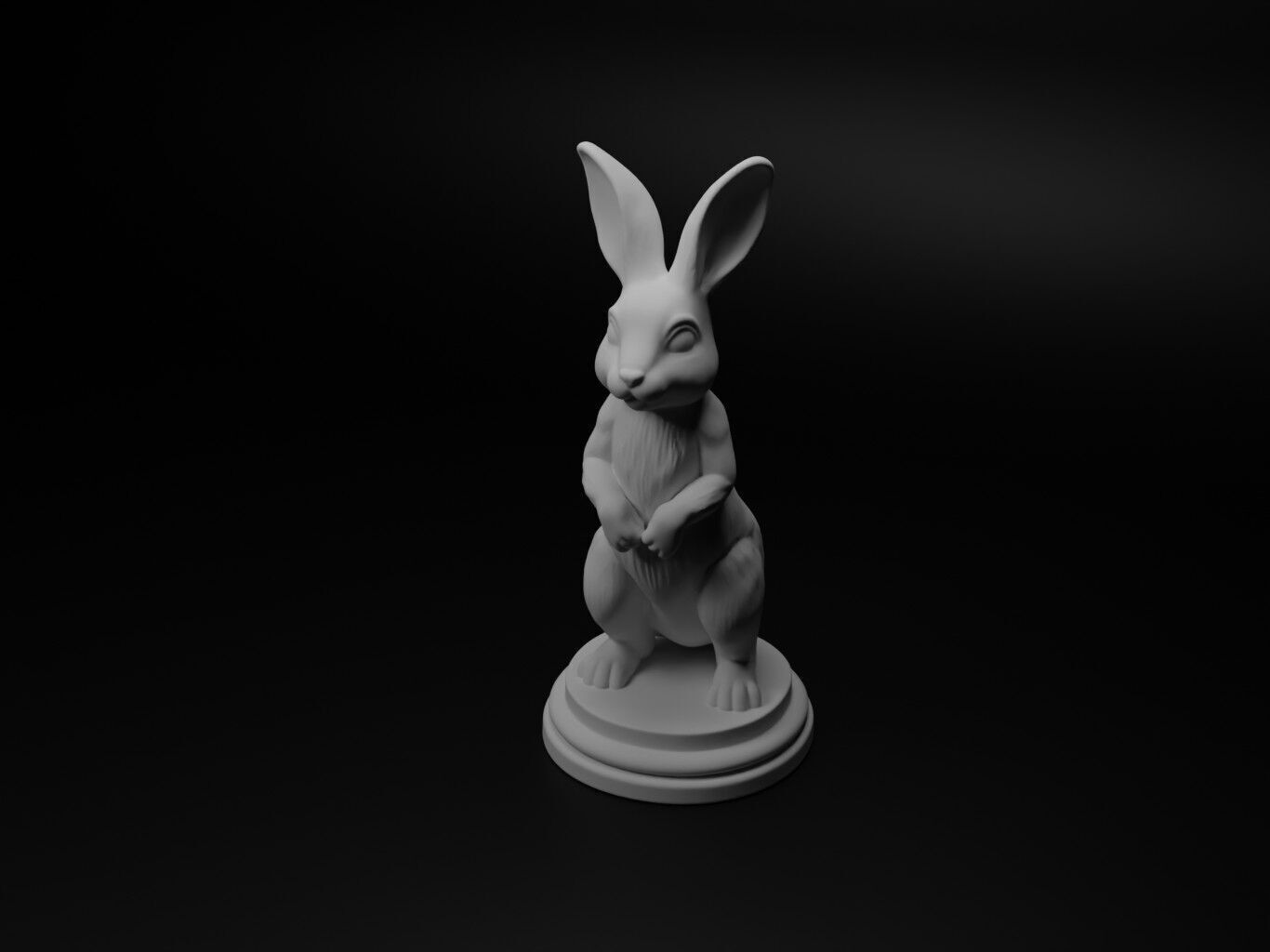 rabbit Animal Chess 3D print model_1