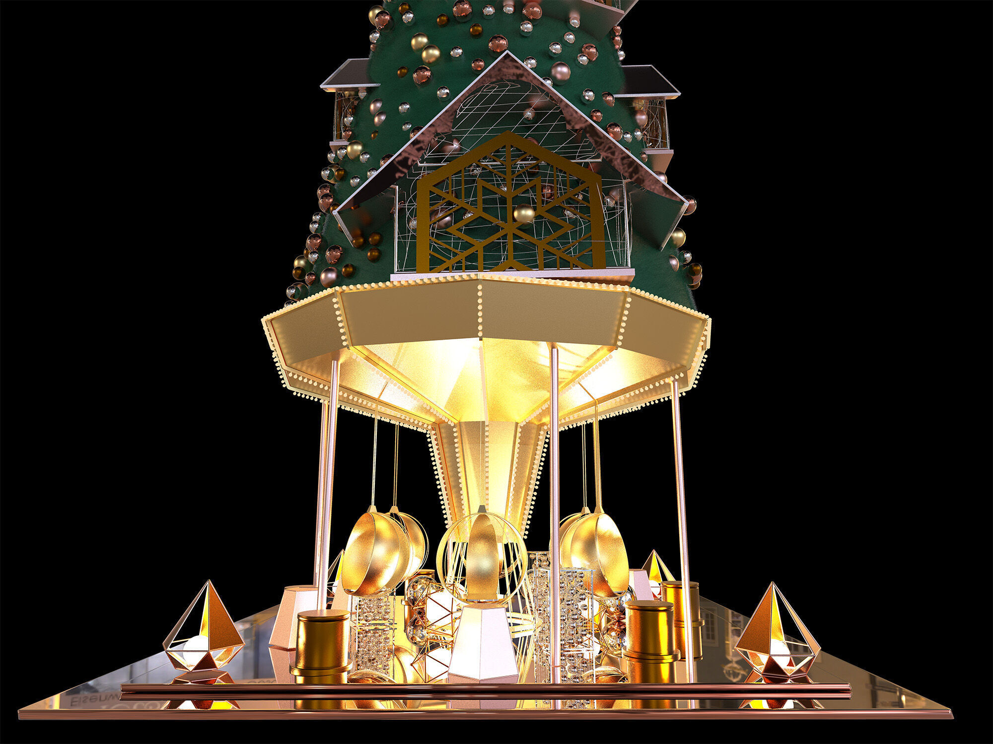 christmas tree 3D model_1