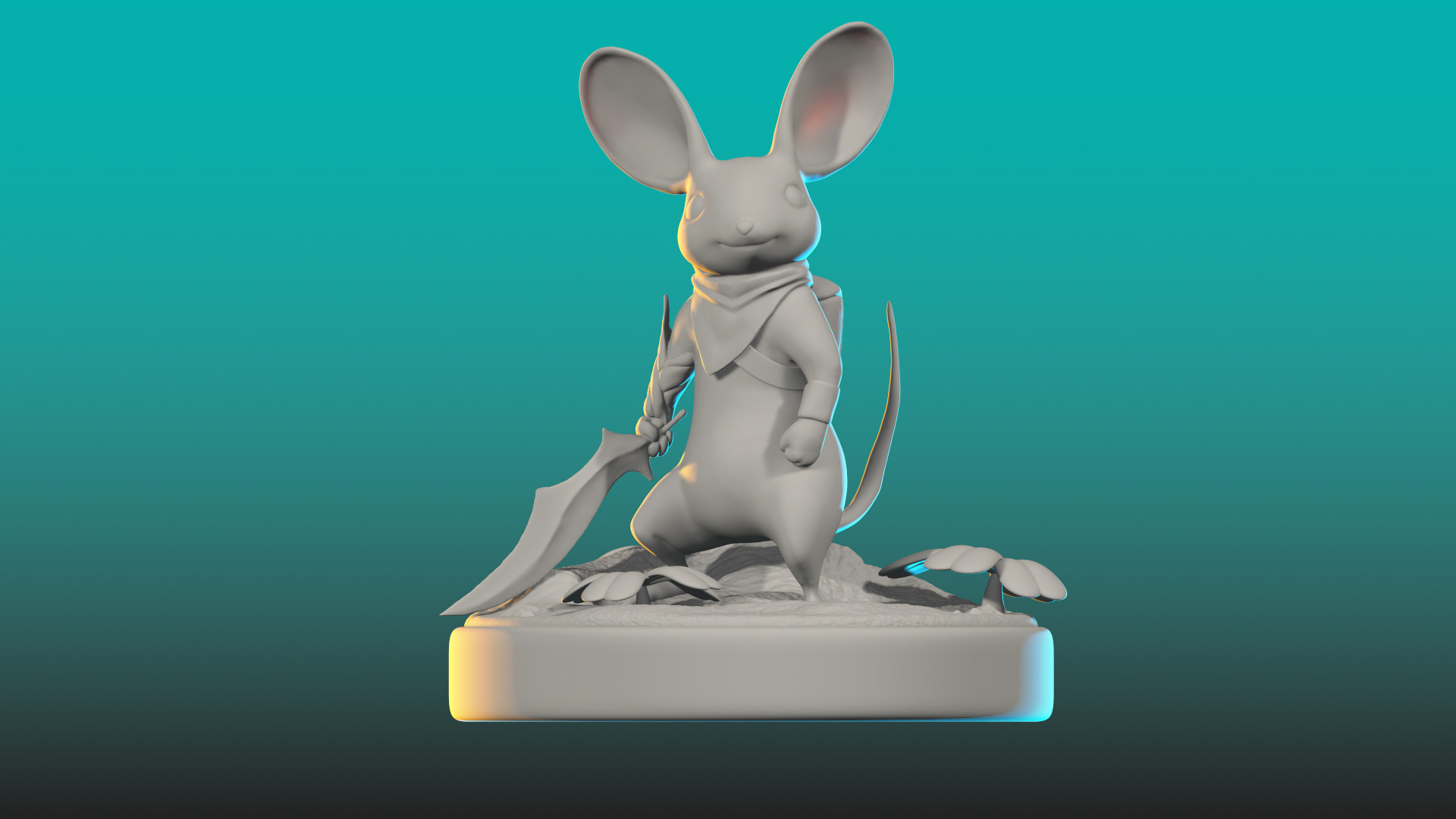 Quill jeu VR Moss anime 3D print model_2