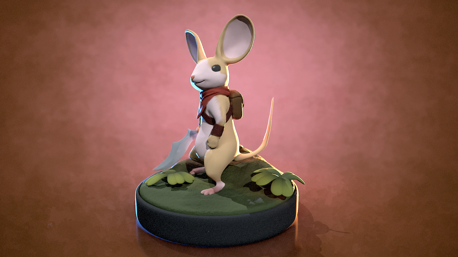 Quill jeu VR Moss anime 3D print model_3
