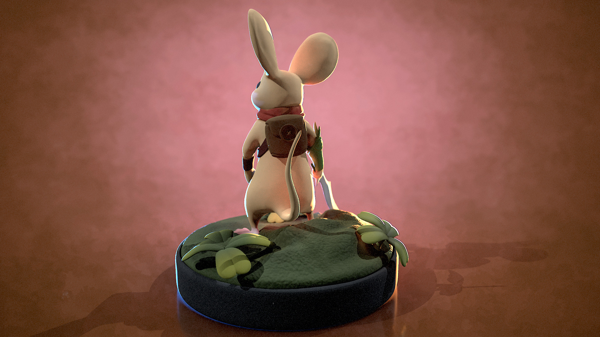 Quill jeu VR Moss anime 3D print model_8