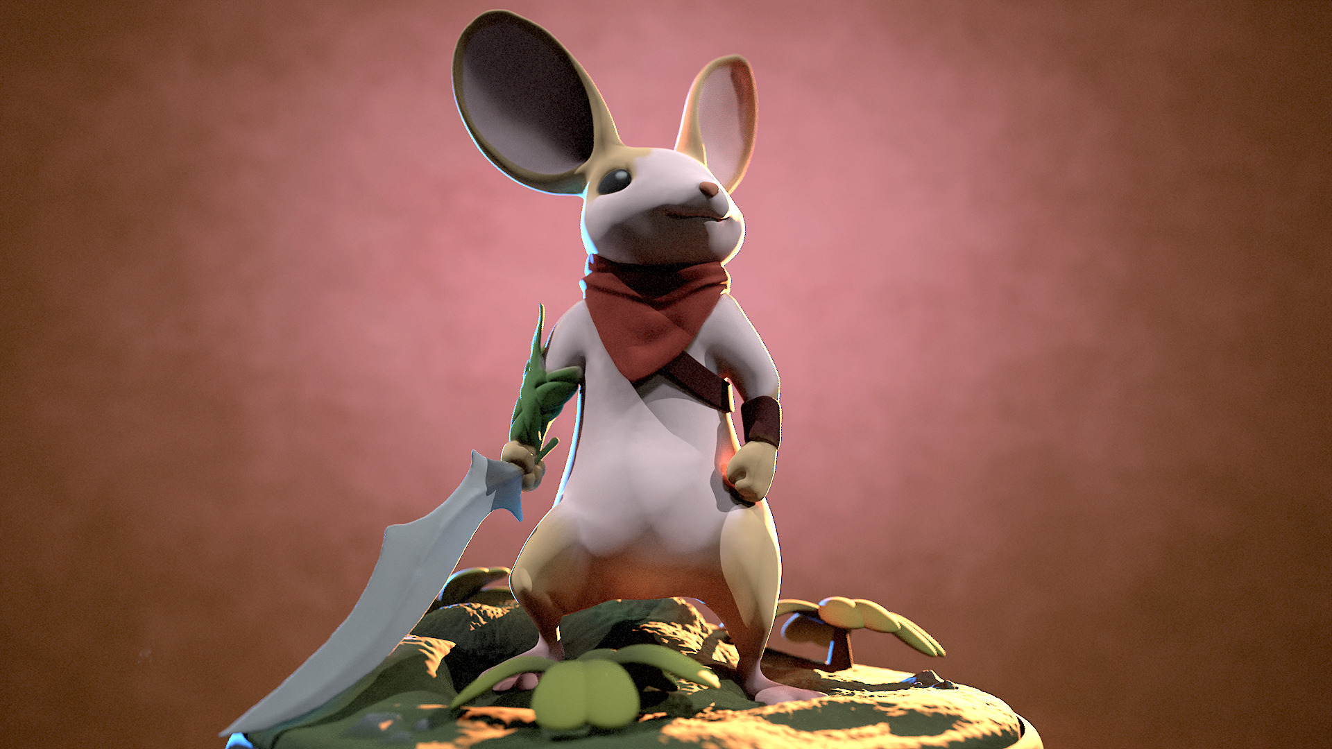 Quill jeu VR Moss anime 3D print model_9