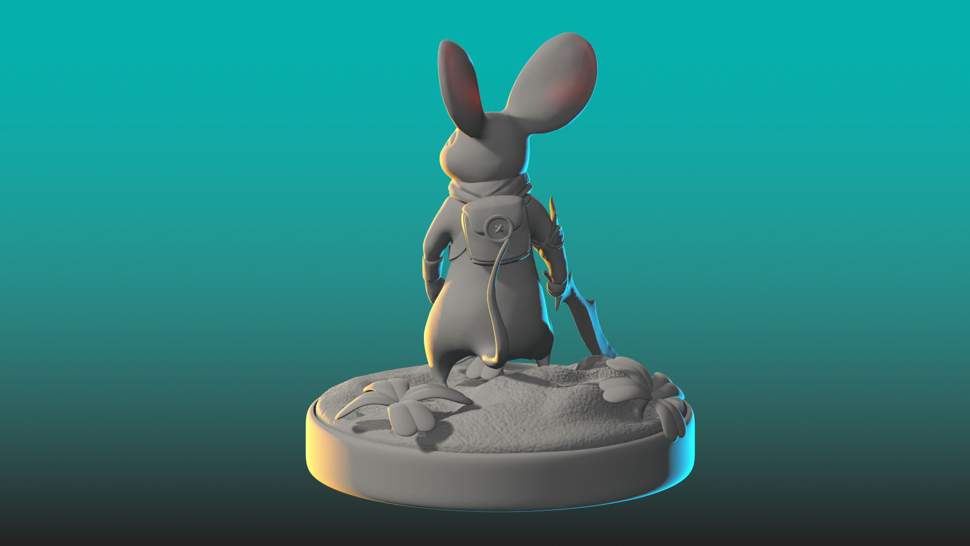 Quill jeu VR Moss anime 3D print model_6