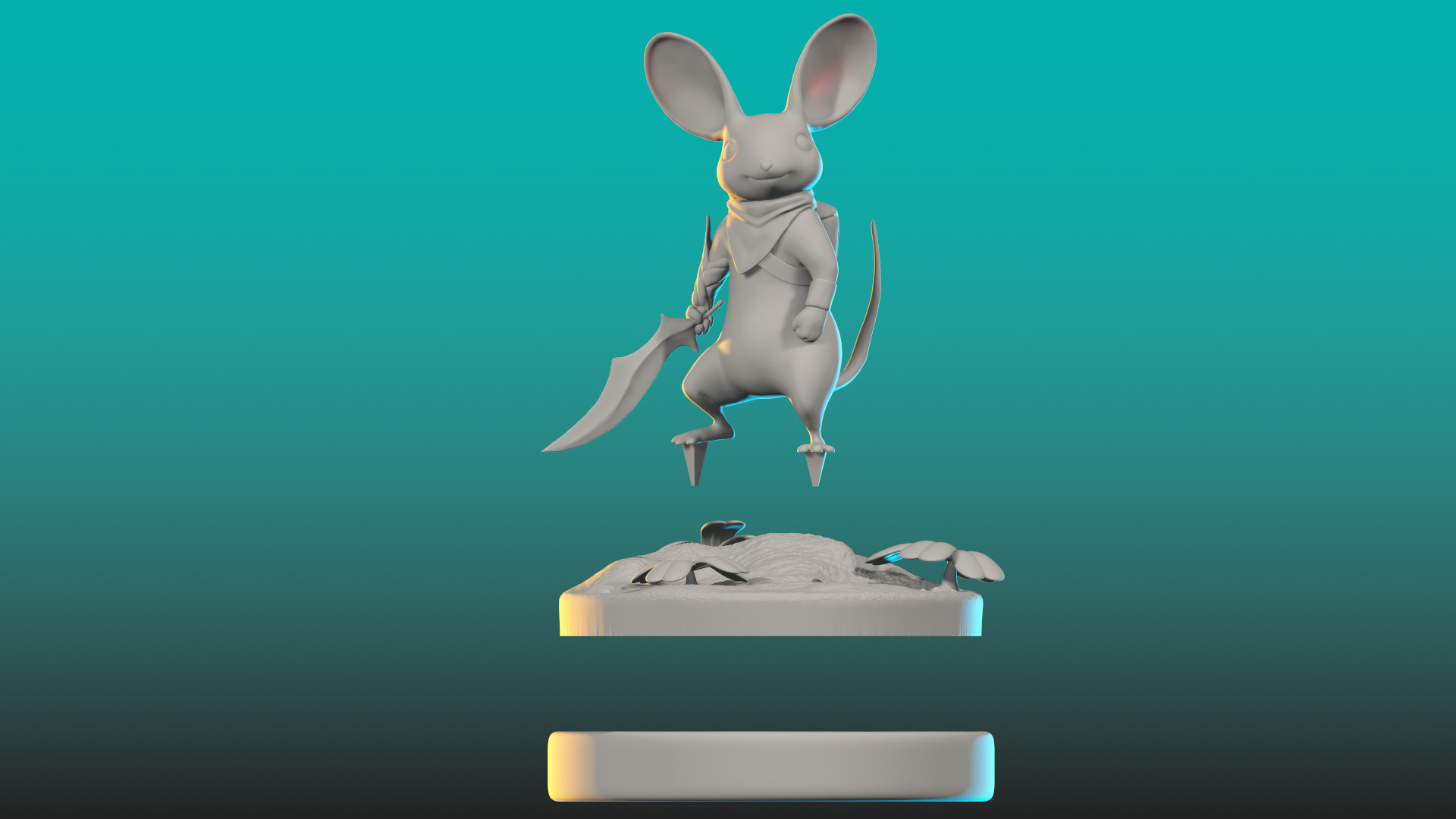 Quill jeu VR Moss anime 3D print model_7