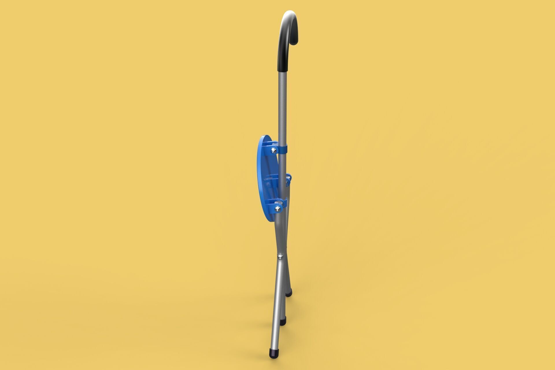 TRIPOD STICK CANE CHAIR WALKING SEAT STOOL POLE FOLDING PORTABLE 3D model_41