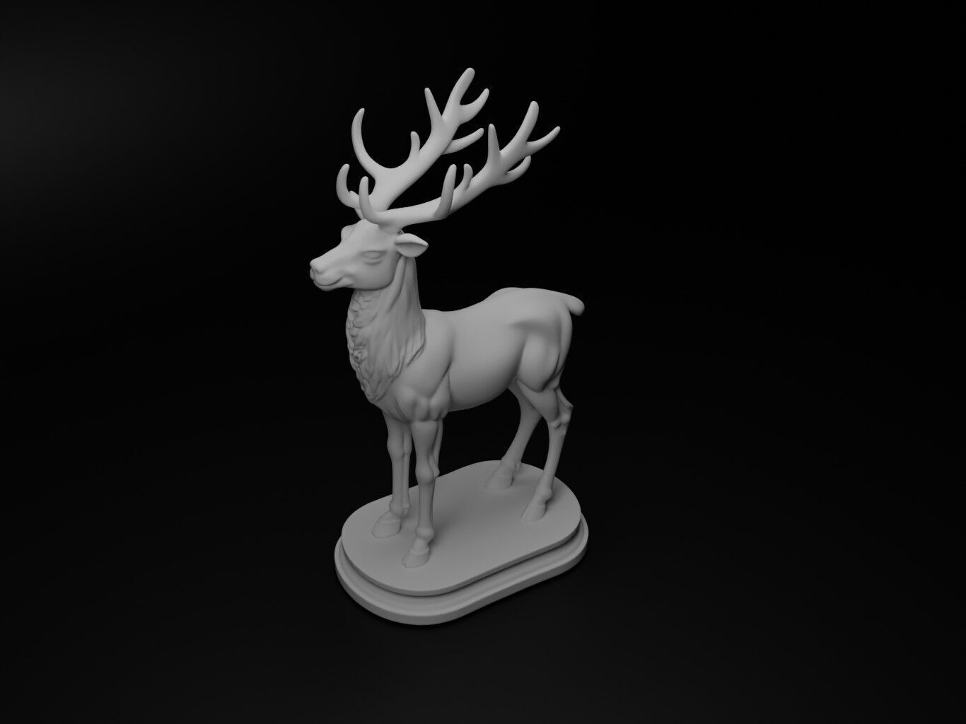 reindeer Animal Chess 3D print model_2