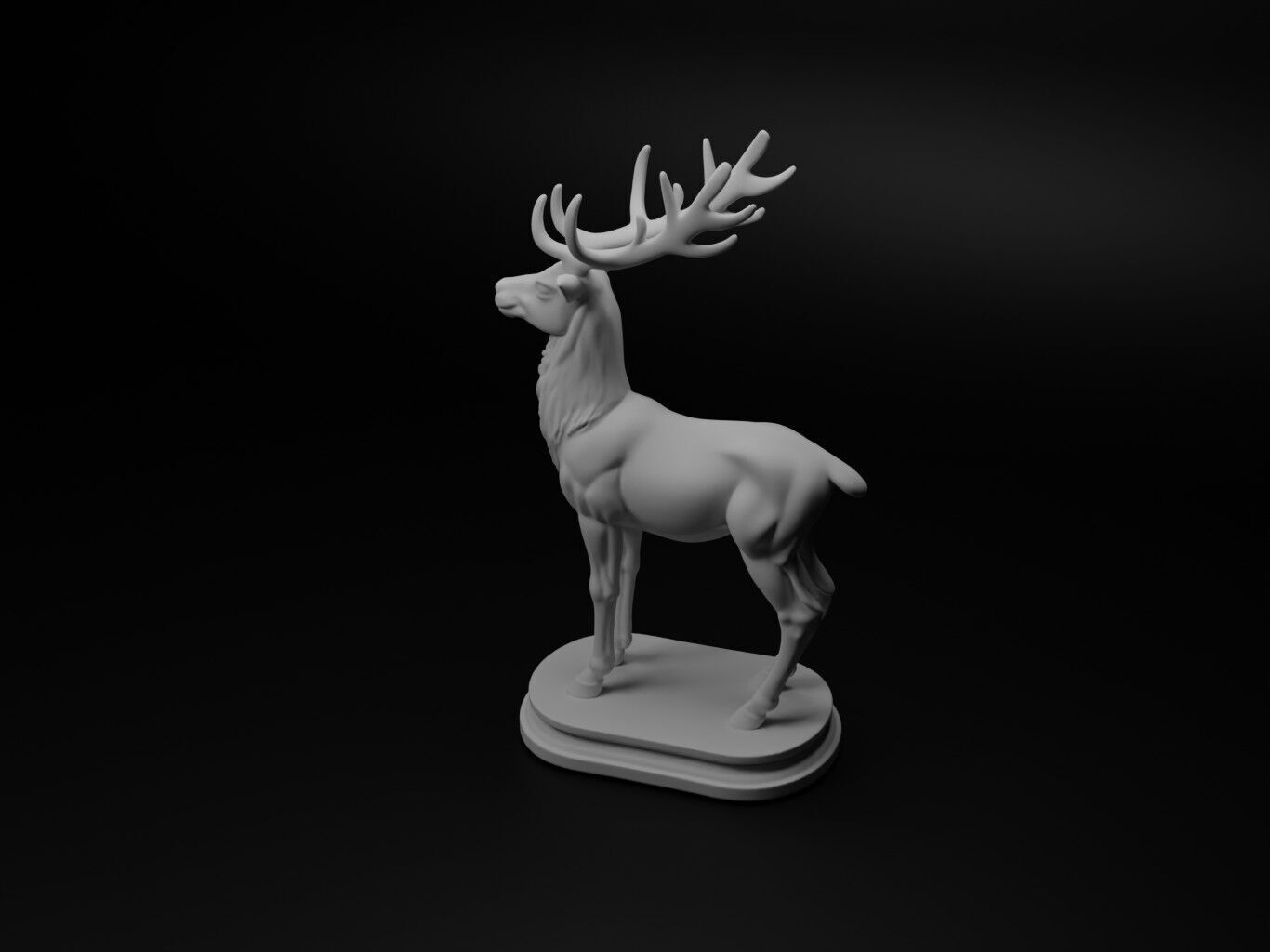 reindeer Animal Chess 3D print model_1
