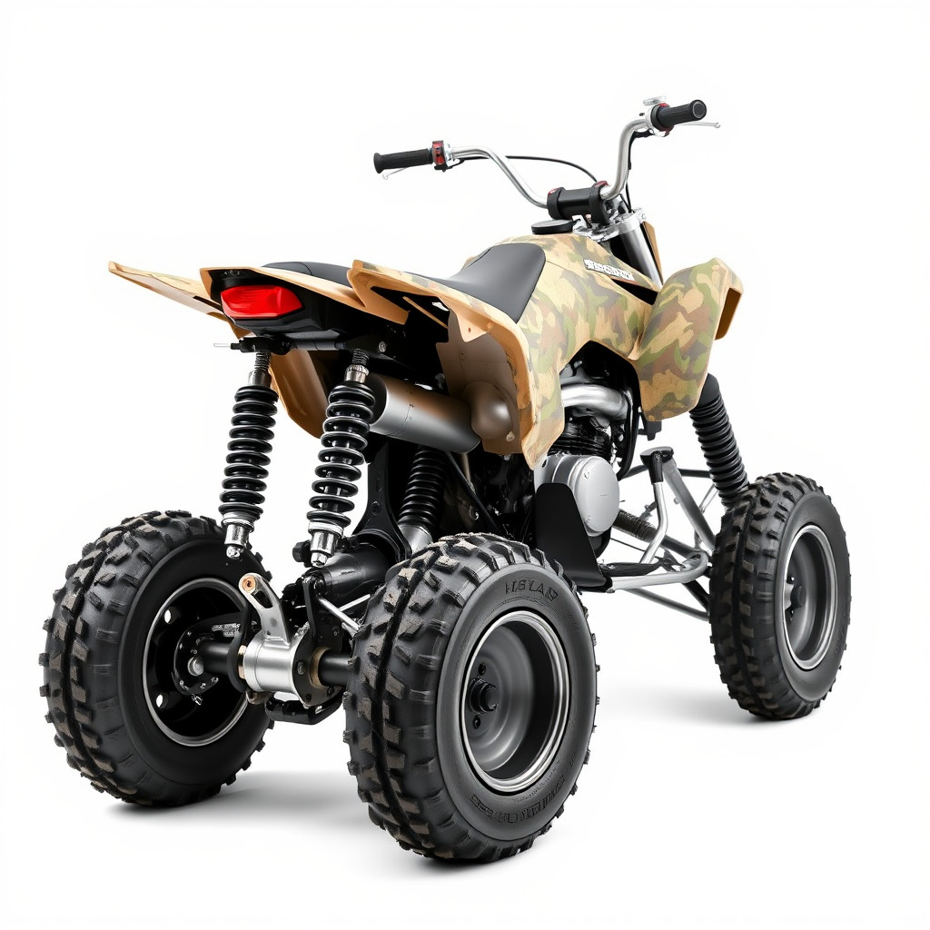 Camouflage Dirt Quad Bike model pack Low-poly 3D model_4