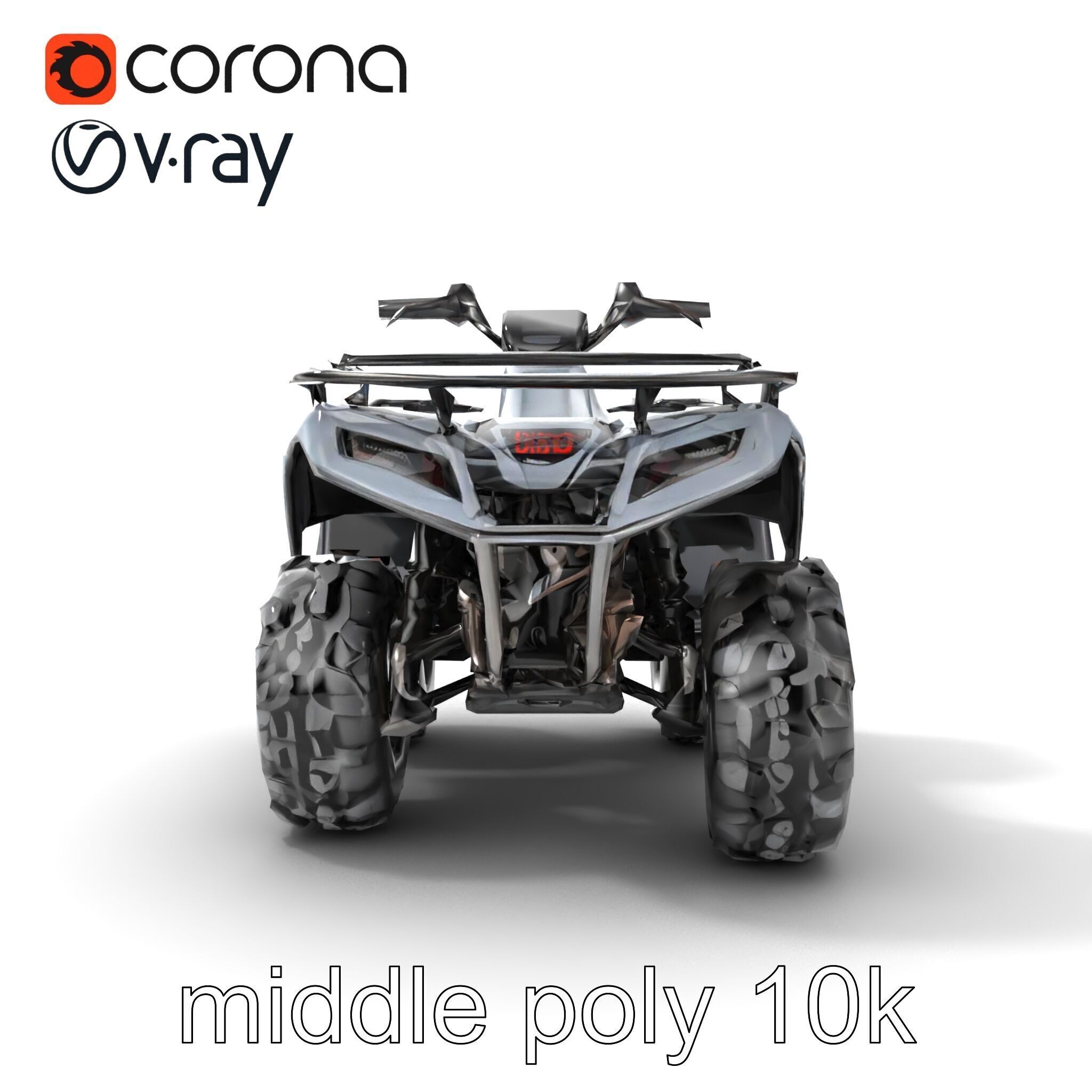 OffRoad Quad Bike with Reinforced Bumpers model pack Low-poly 3D model_17