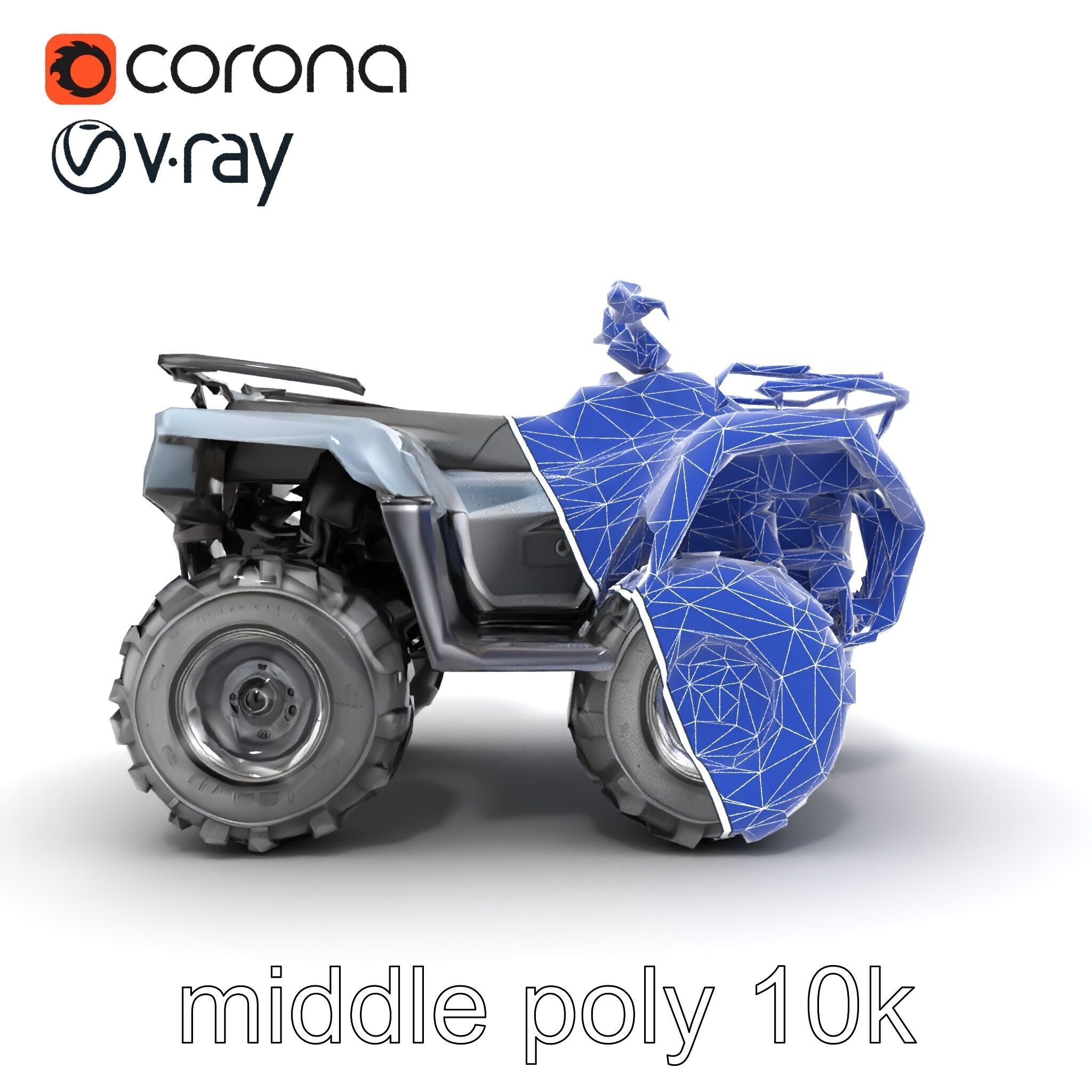 OffRoad Quad Bike with Reinforced Bumpers model pack Low-poly 3D model_23