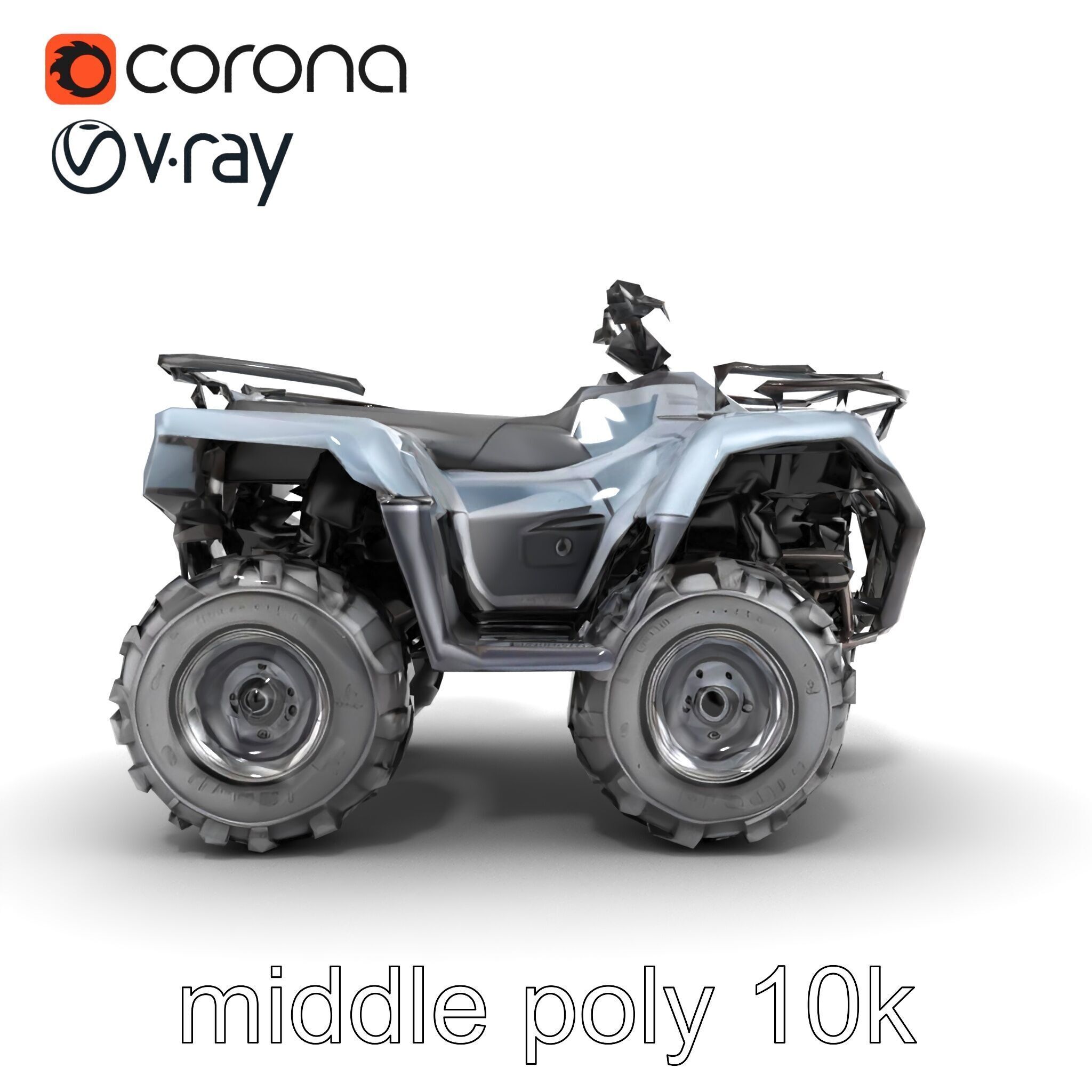 OffRoad Quad Bike with Reinforced Bumpers model pack Low-poly 3D model_13
