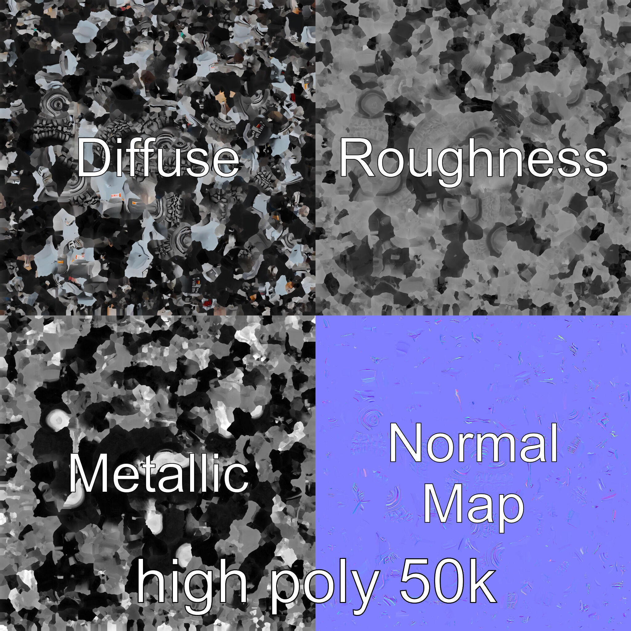 OffRoad Quad Bike with Reinforced Bumpers model pack Low-poly 3D model_3