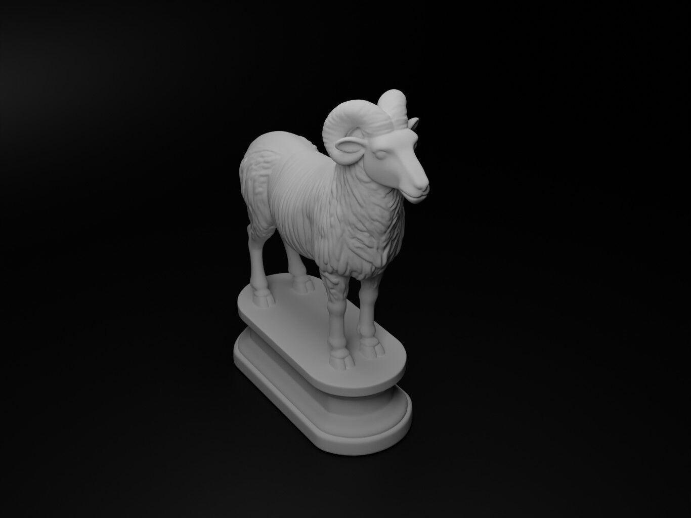 sheep Animal Chess 3D print model_2