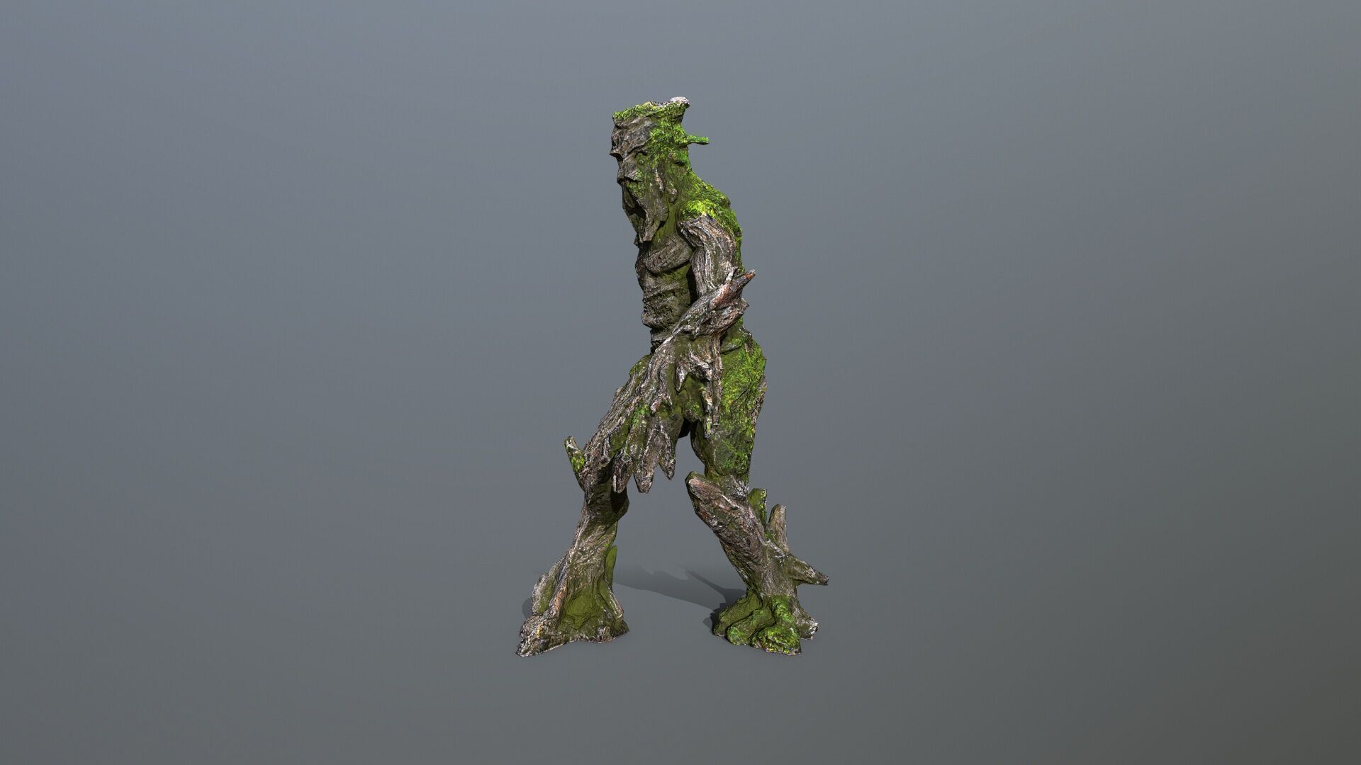Golem Low-poly 3D model_9