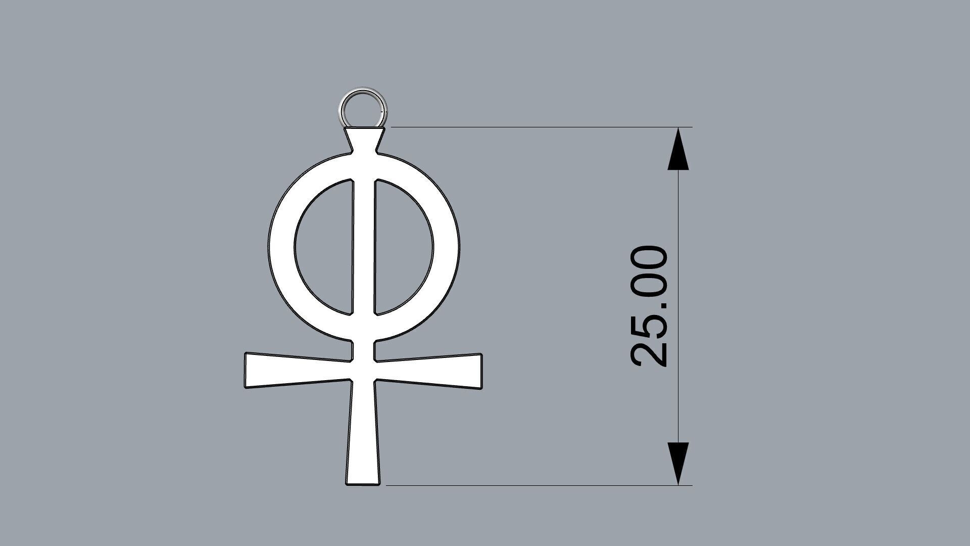 Old Style Cross no 8 3D print model_3