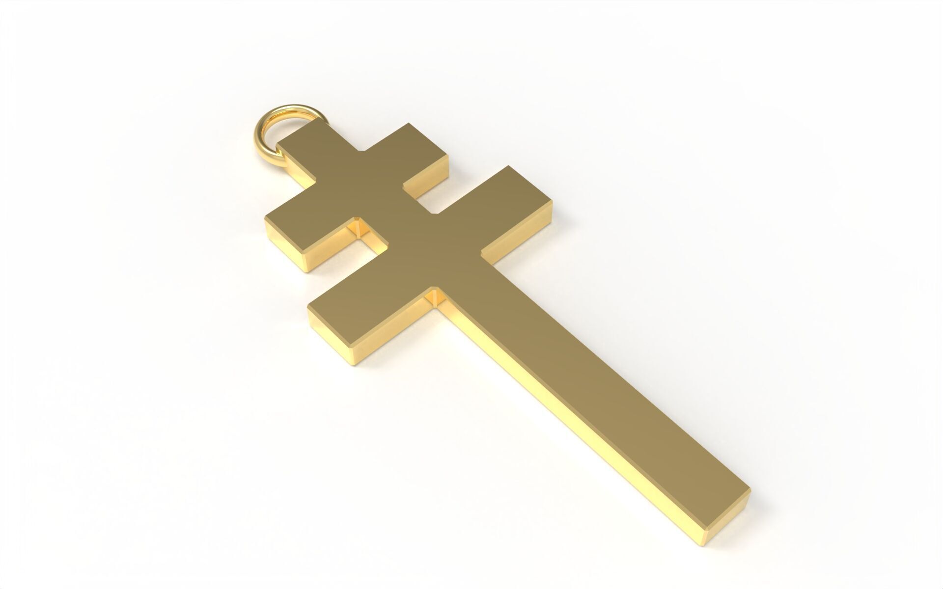 Old Style Cross no 9 3D print model_1