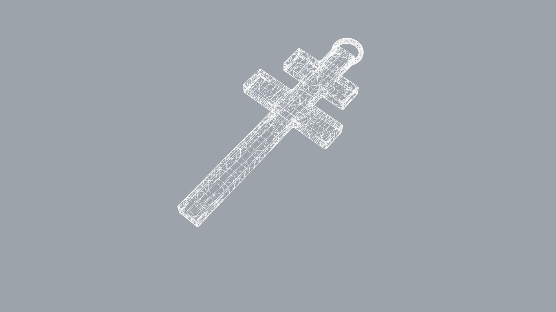 Old Style Cross no 9 3D print model_5