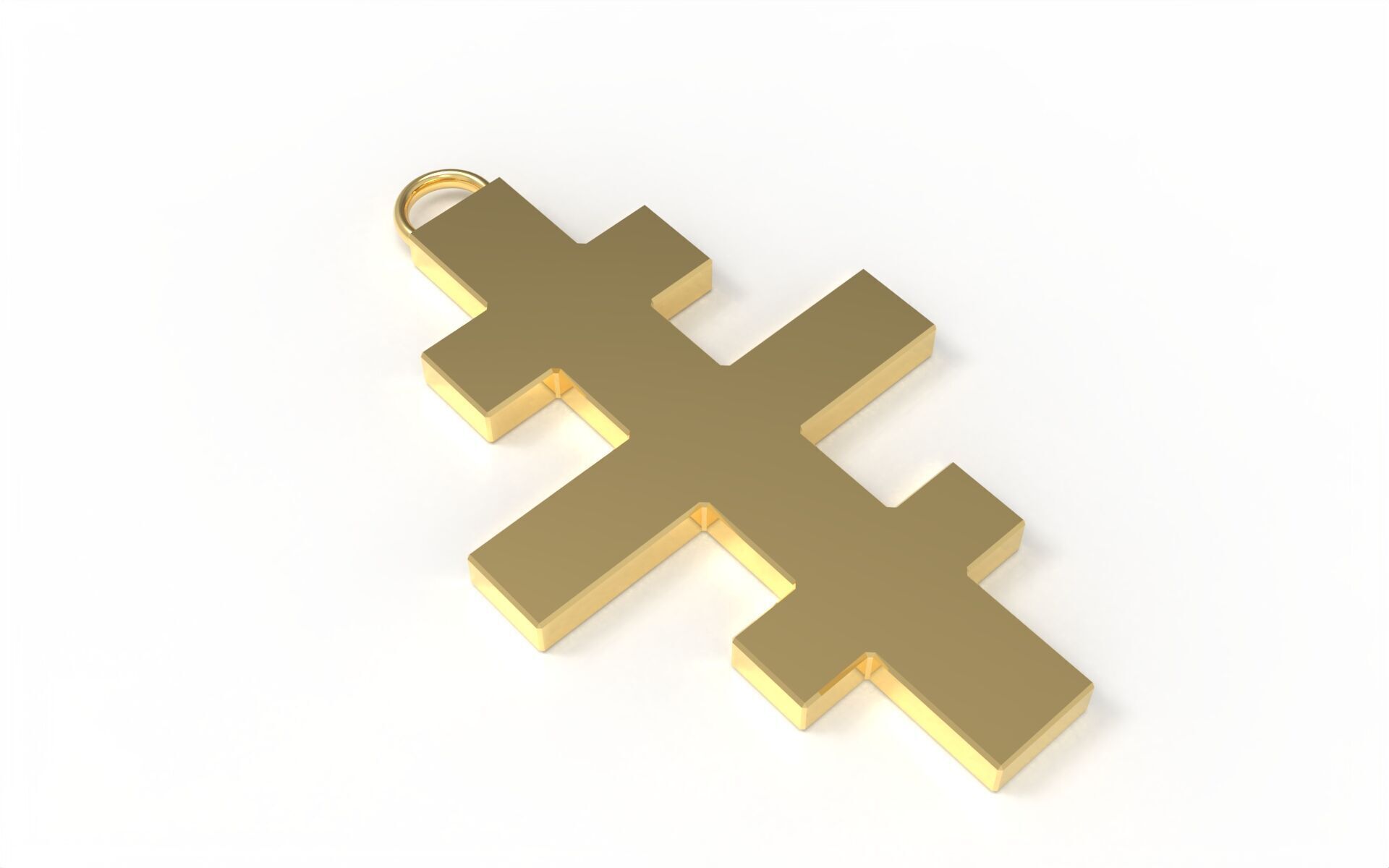 Old Style Cross no 10 3D print model_1