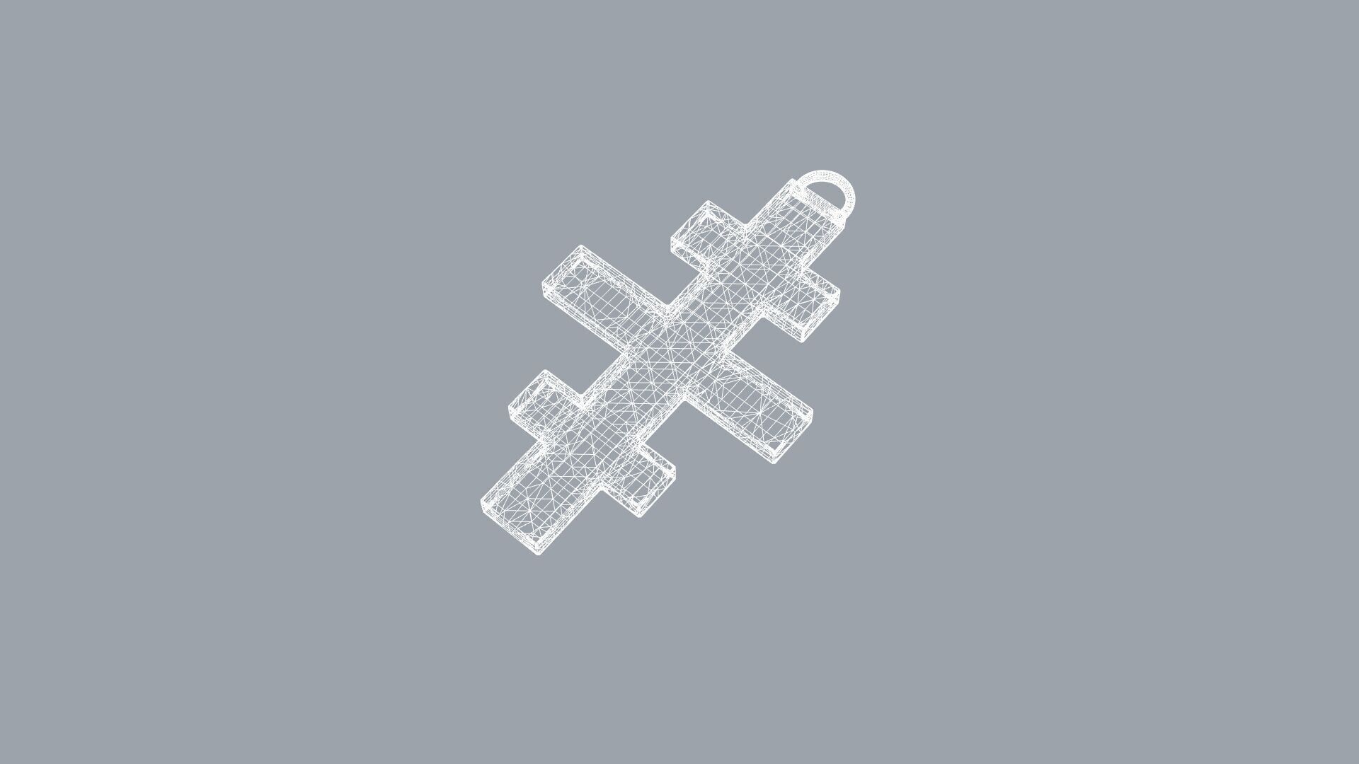Old Style Cross no 10 3D print model_5