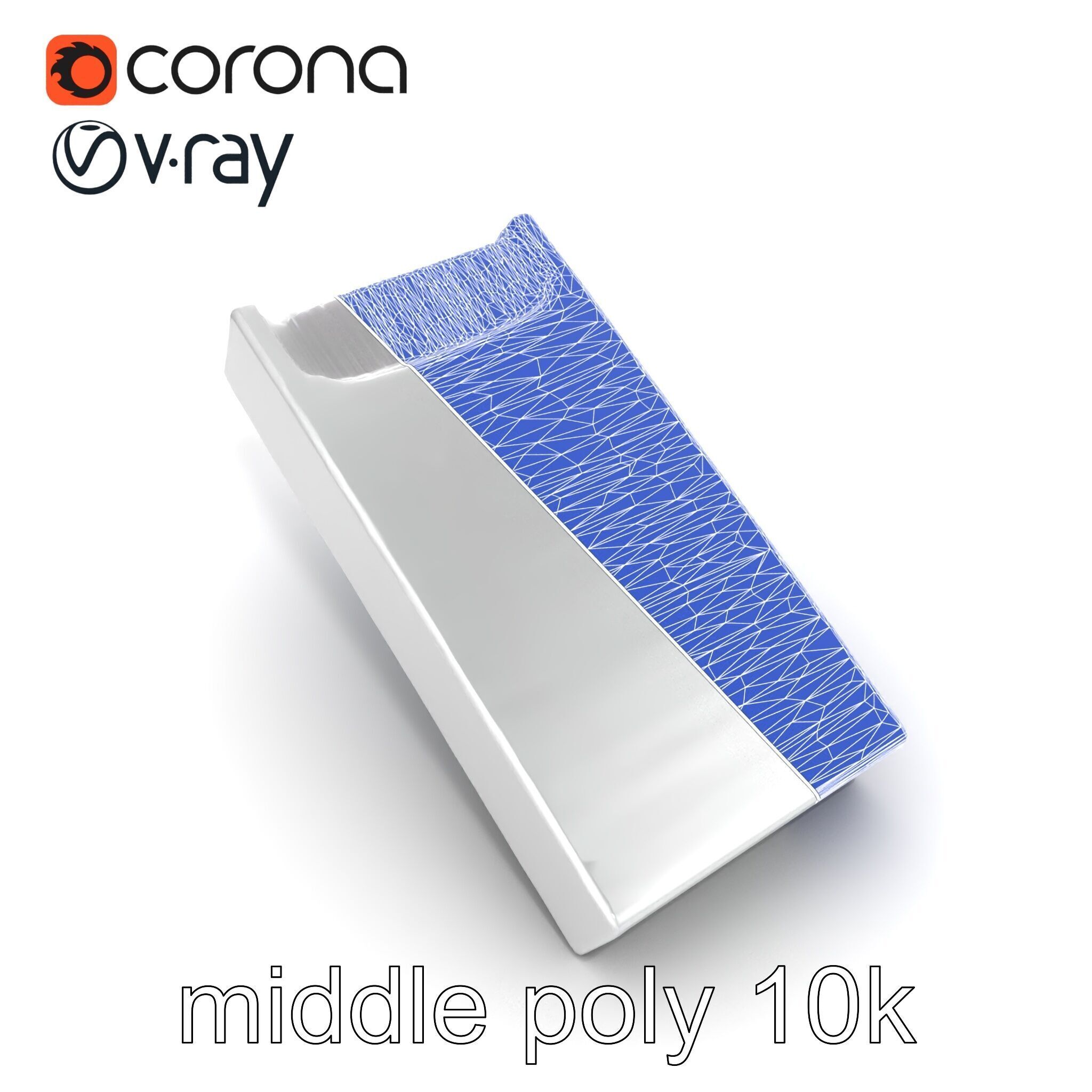 Elegant Silver Tie Bar Design model pack Low-poly 3D model_28