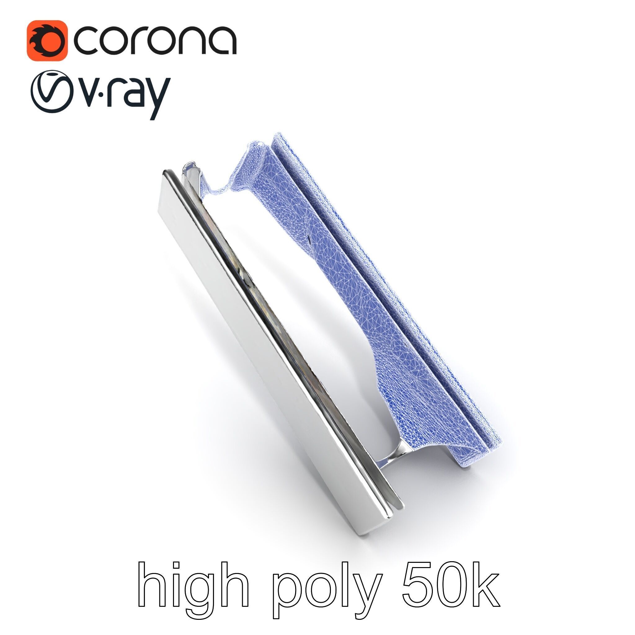 Elegant Silver Tie Bar Design model pack Low-poly 3D model_32