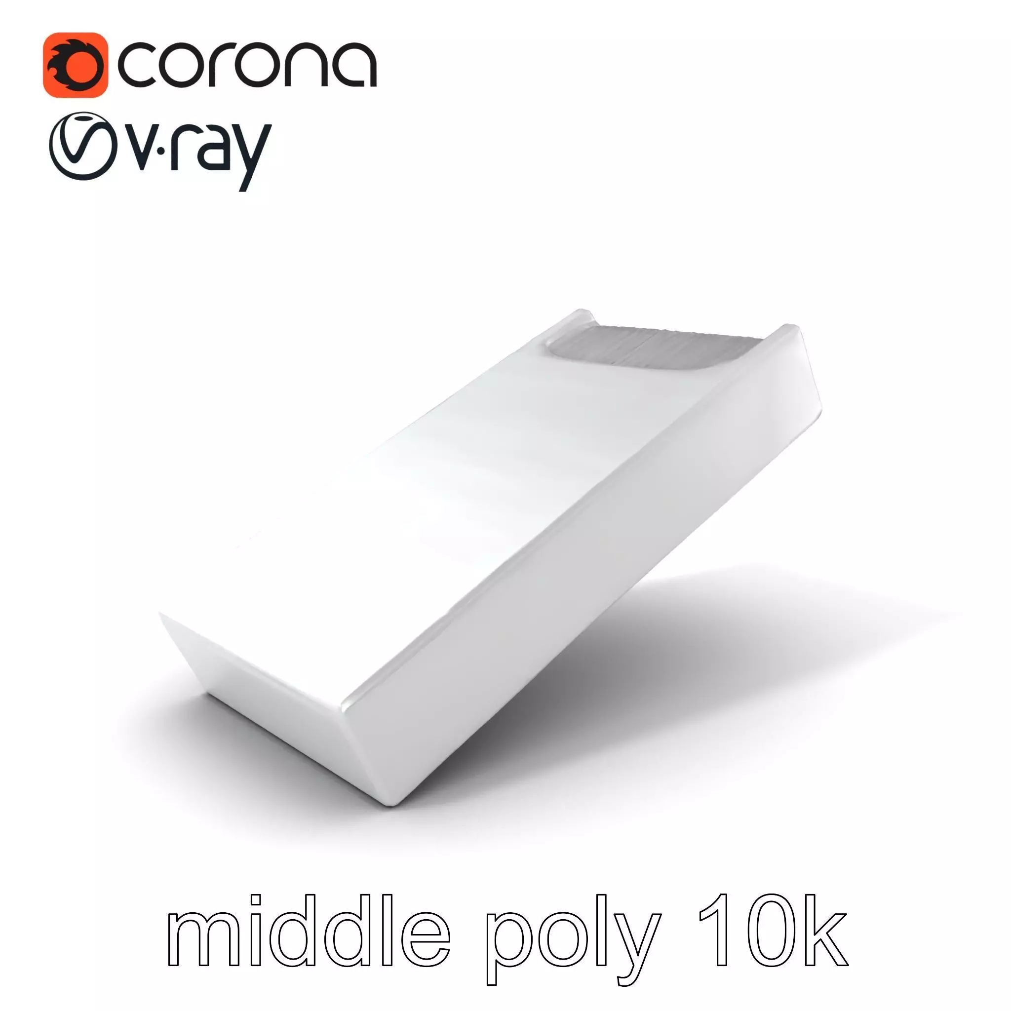 Elegant Silver Tie Bar Design model pack Low-poly 3D model_0