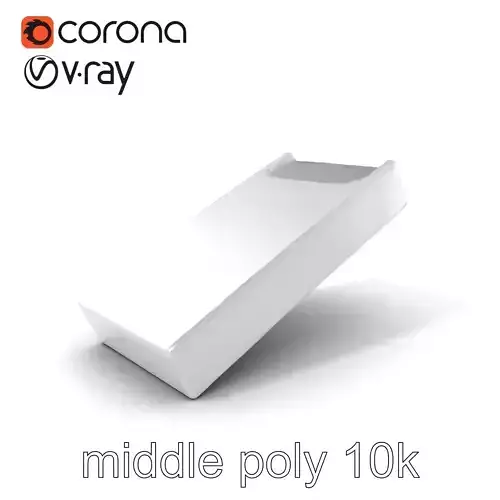Elegant Silver Tie Bar Design model pack Low-poly 3D model