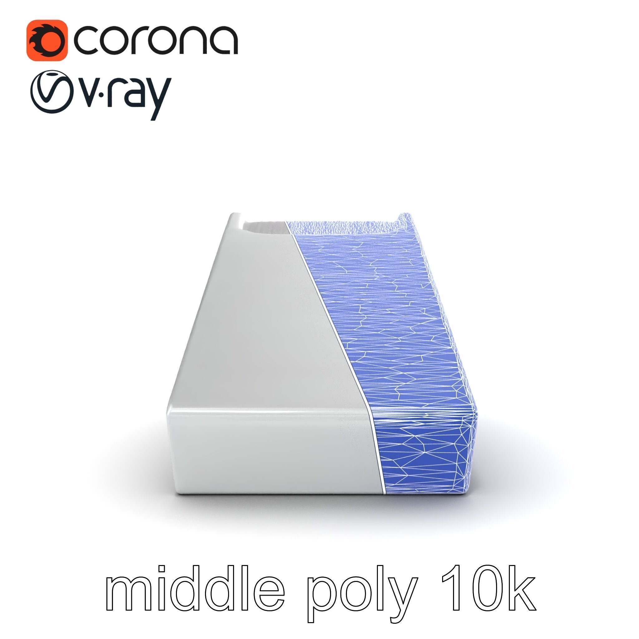 Elegant Silver Tie Bar Design model pack Low-poly 3D model_23