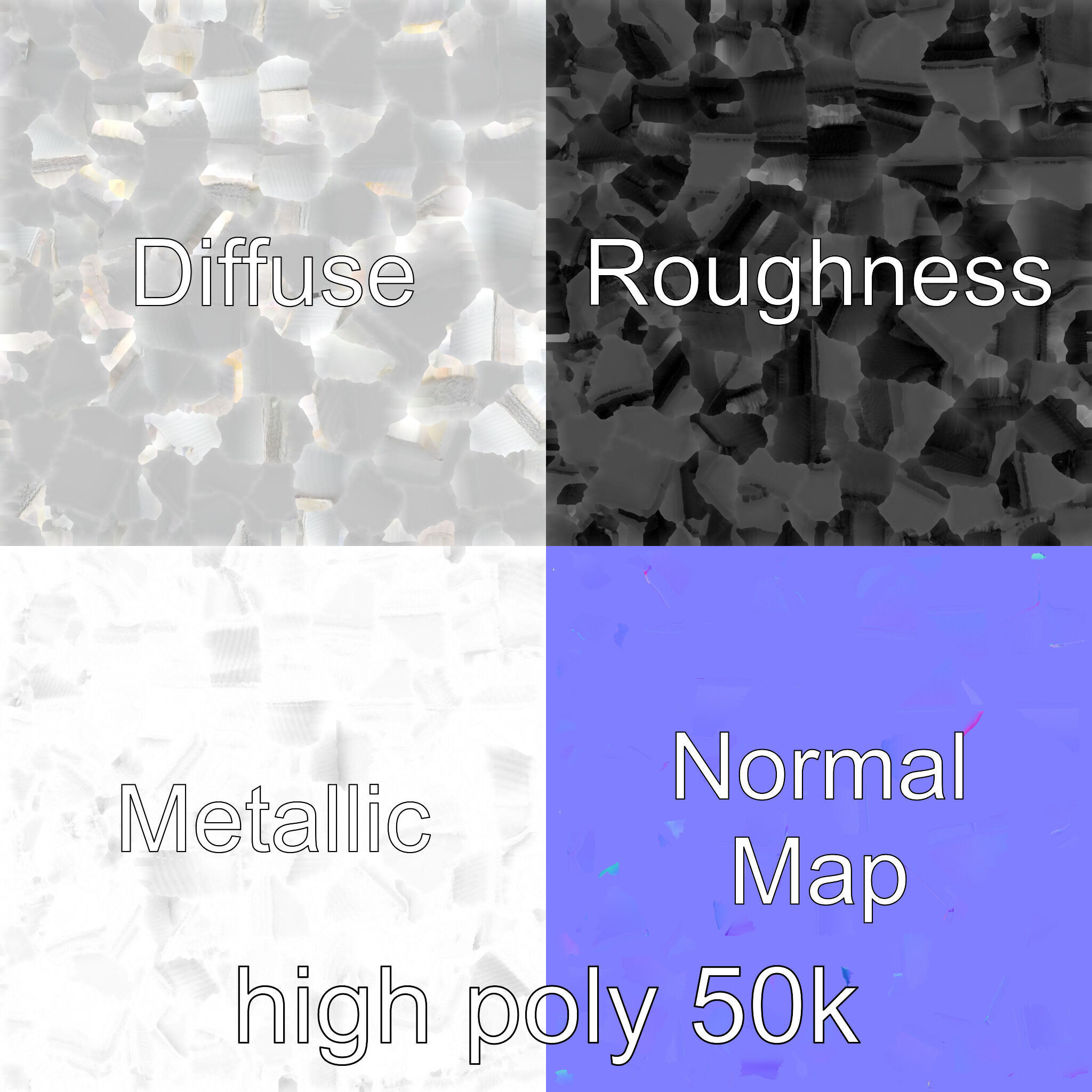 Elegant Silver Tie Bar Design model pack Low-poly 3D model_3