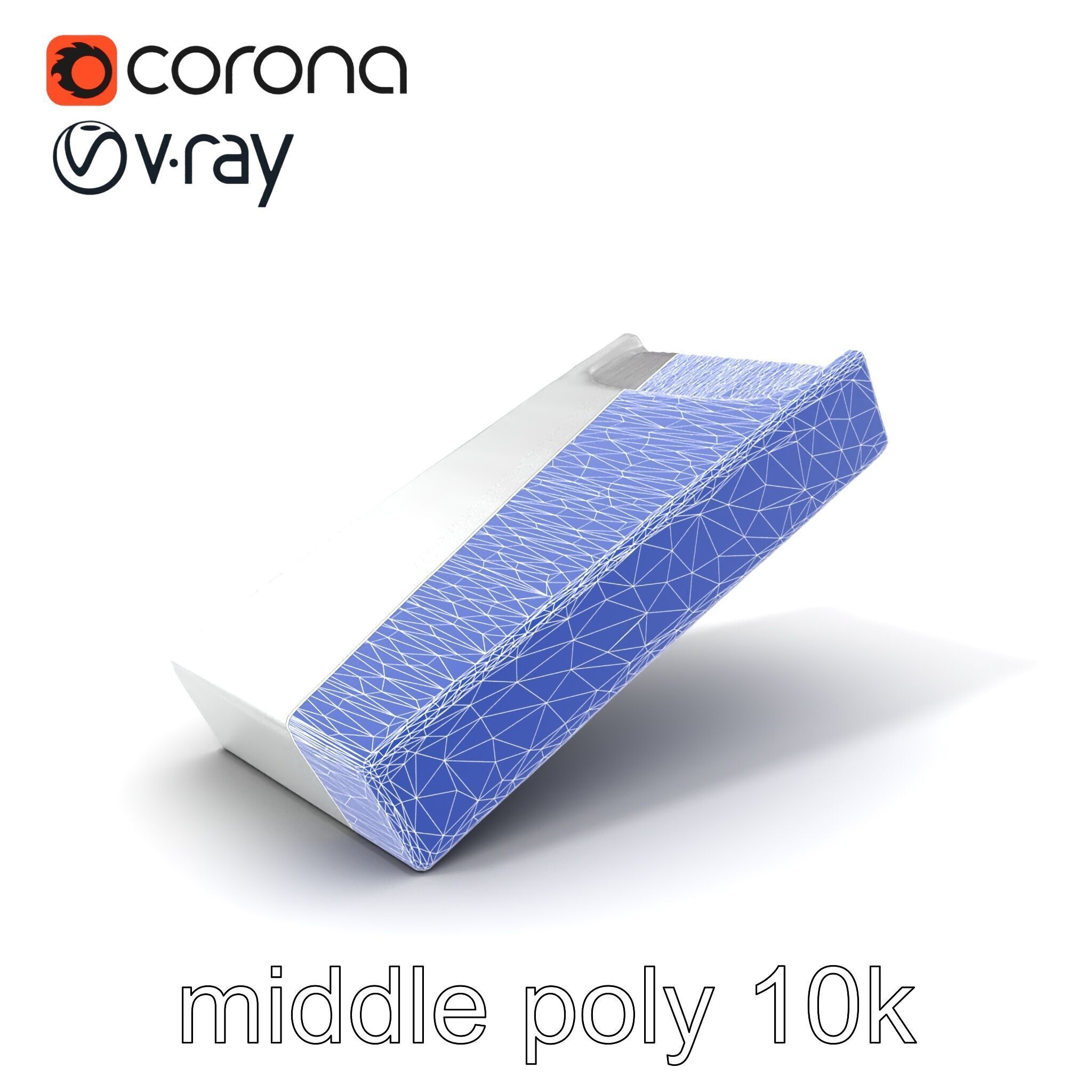 Elegant Silver Tie Bar Design model pack Low-poly 3D model_6