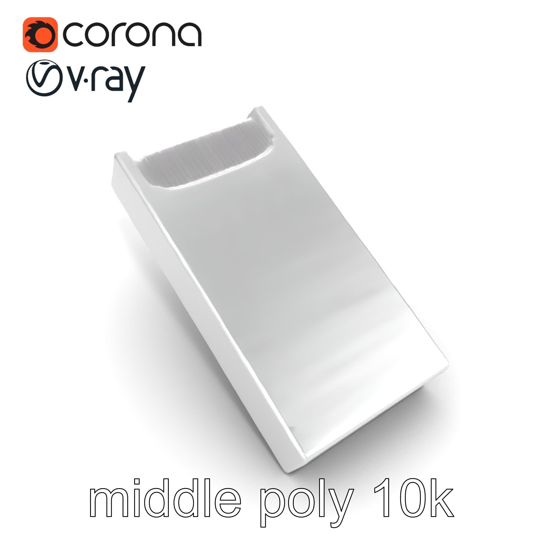 Elegant Silver Tie Bar Design model pack Low-poly 3D model_15