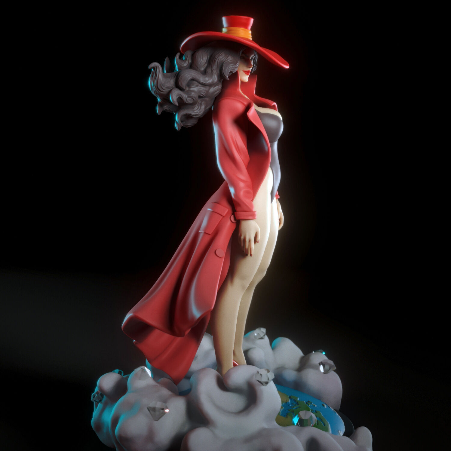 Carmen San Diego 3D print model_1
